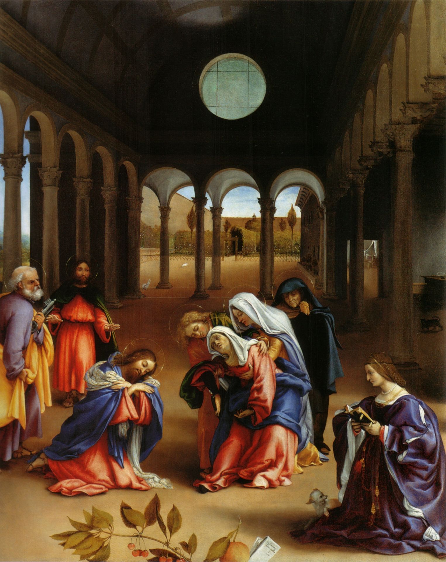 Christ's farewell to Mary by Lorenzo Lotto
