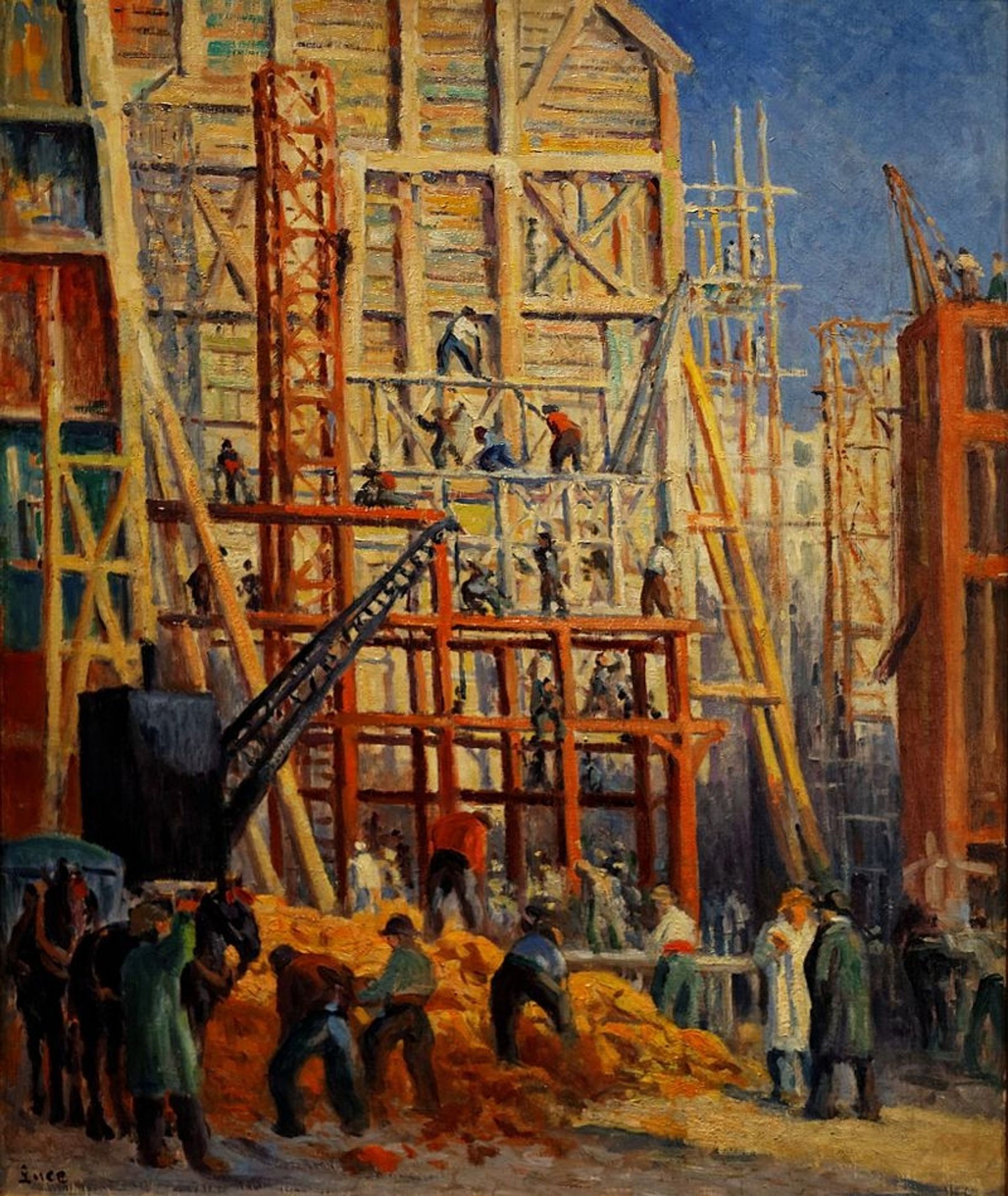 Le chantier by Maximilien Luce