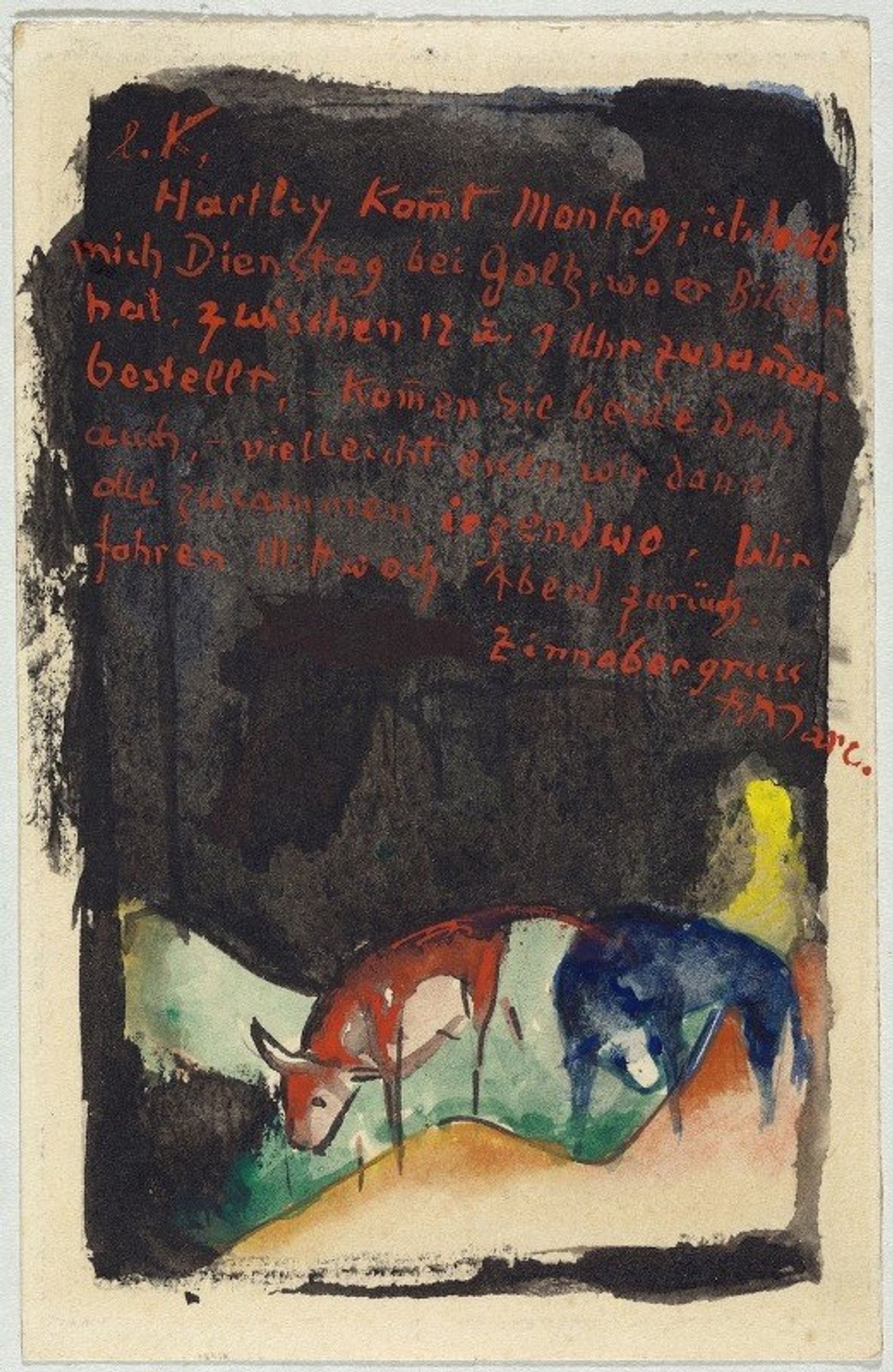 Vermilion by Franz Marc