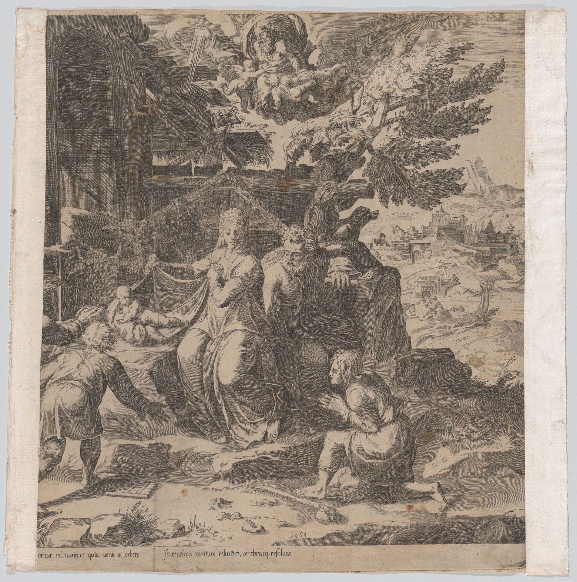 The Adoration of the Shepherds by Cornelis Cort