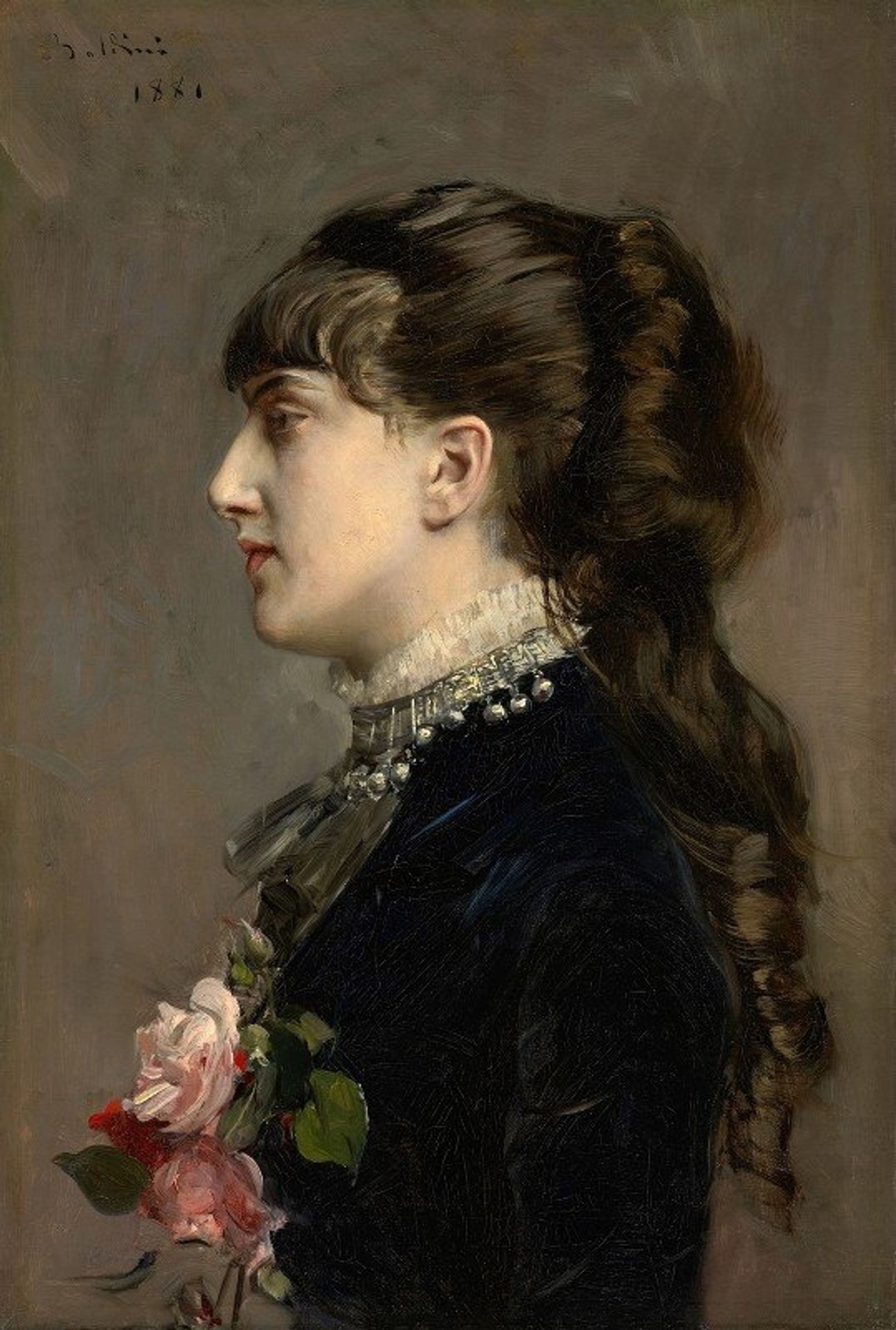 Madame Céline Leclanché by Giovanni Boldini