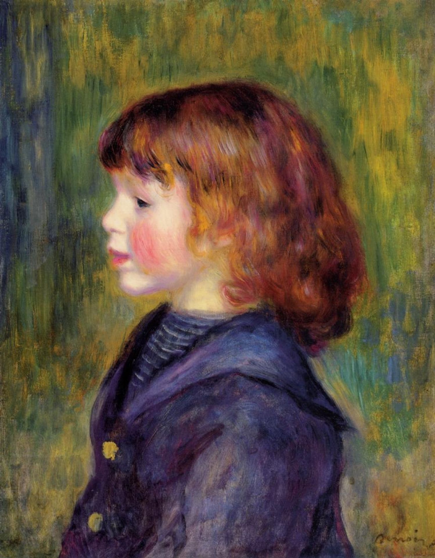 Portrait of Pierre Renoir in a Sailor Suit by Pierre-Auguste Renoir