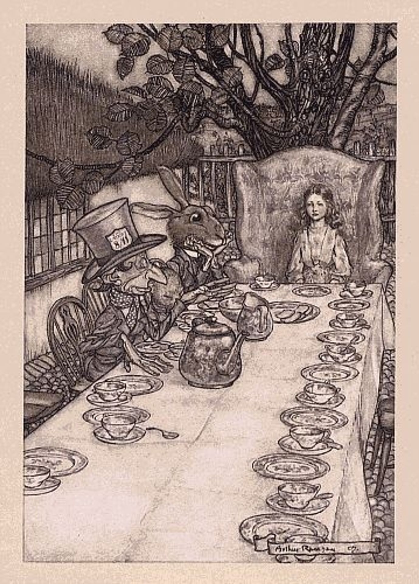 A Mad Tea Party by Arthur Rackham
