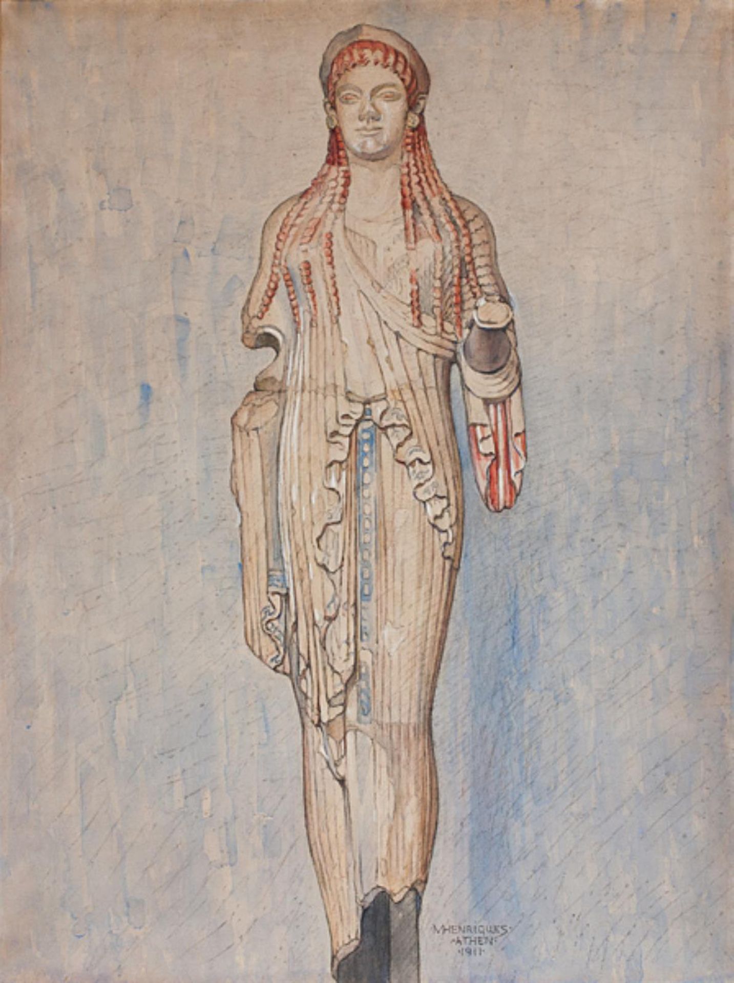 Kore (Akropolis museet inv. 685) by Marie Henriques