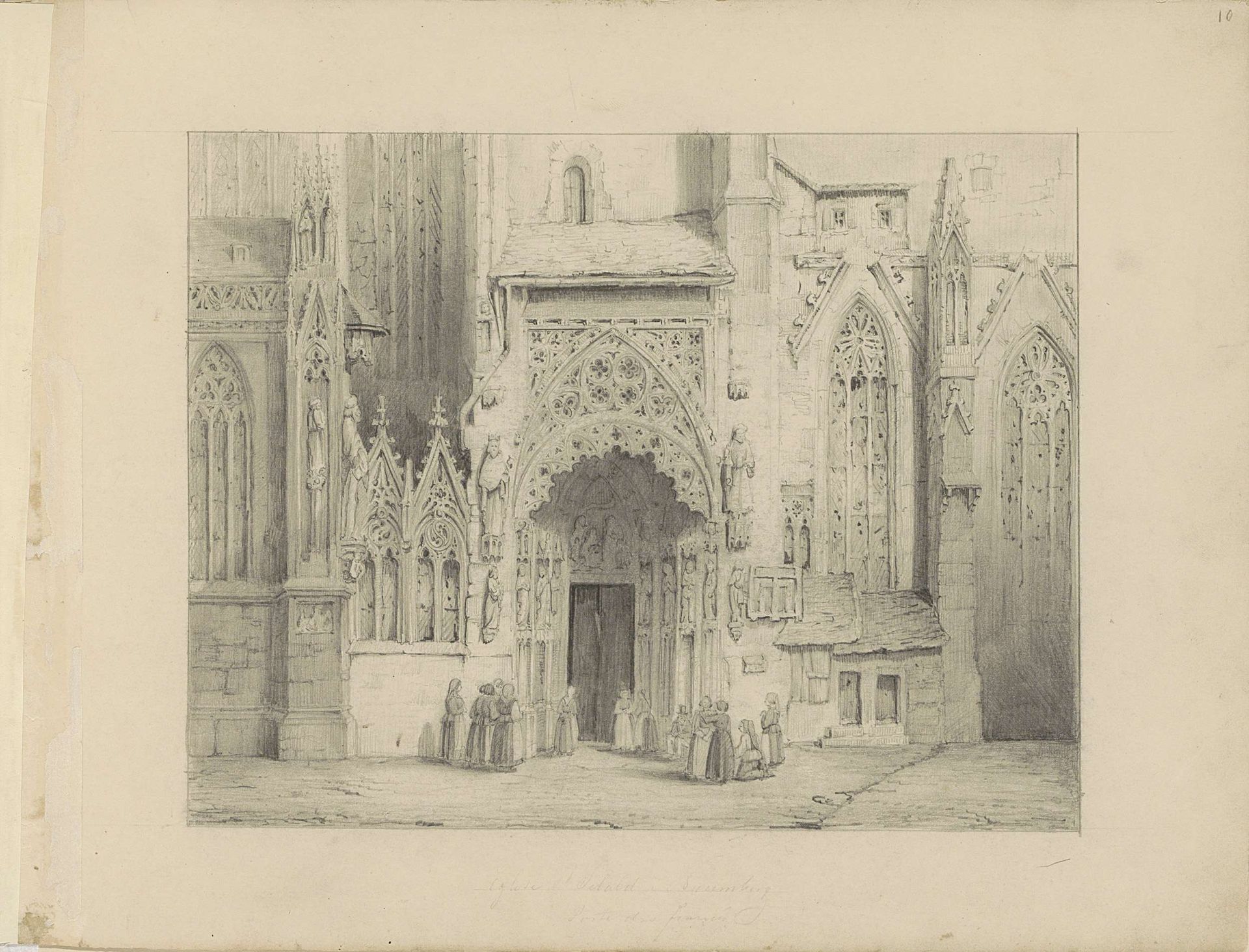 Figuren voor een portaal van de Sint-Sebalduskerk te Neurenberg by Pierre Joseph Hubert Cuypers