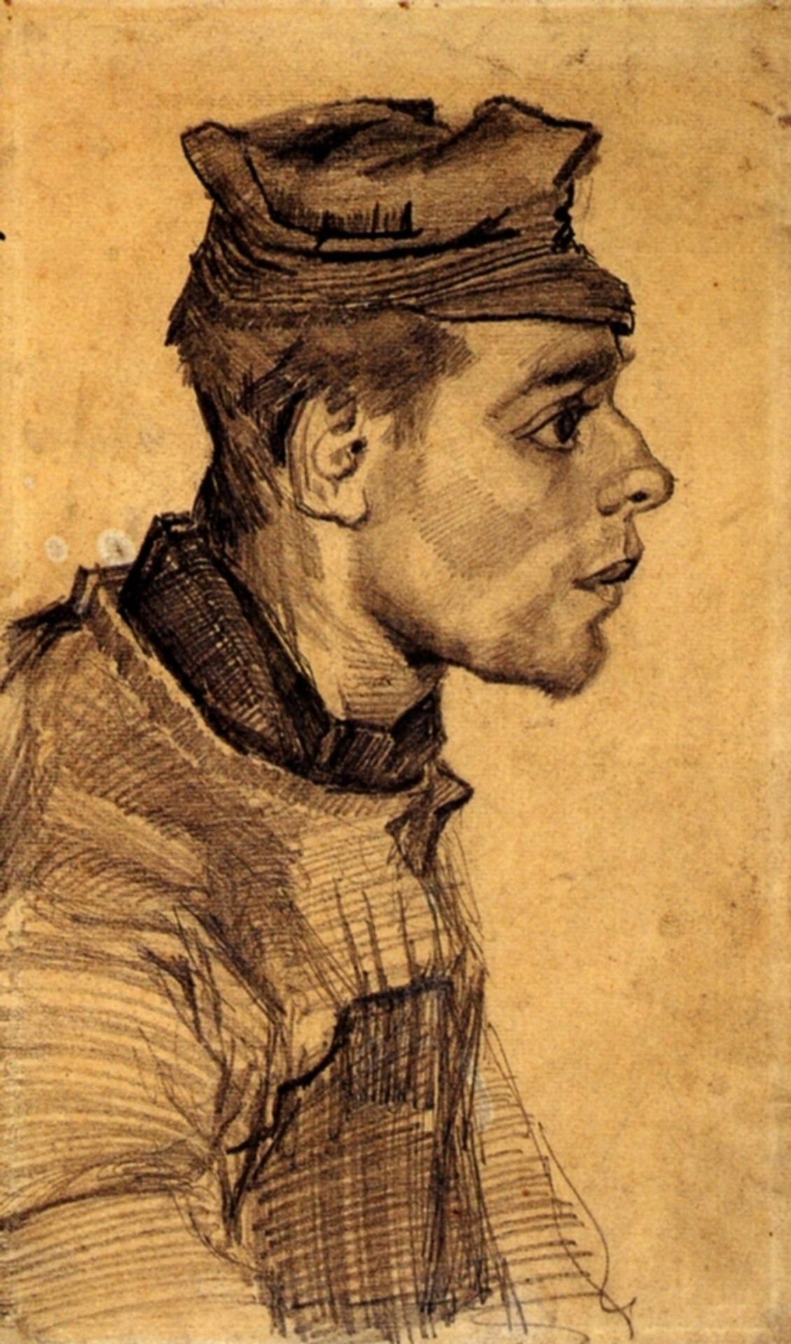 Head of a Young Man by Vincent van Gogh
