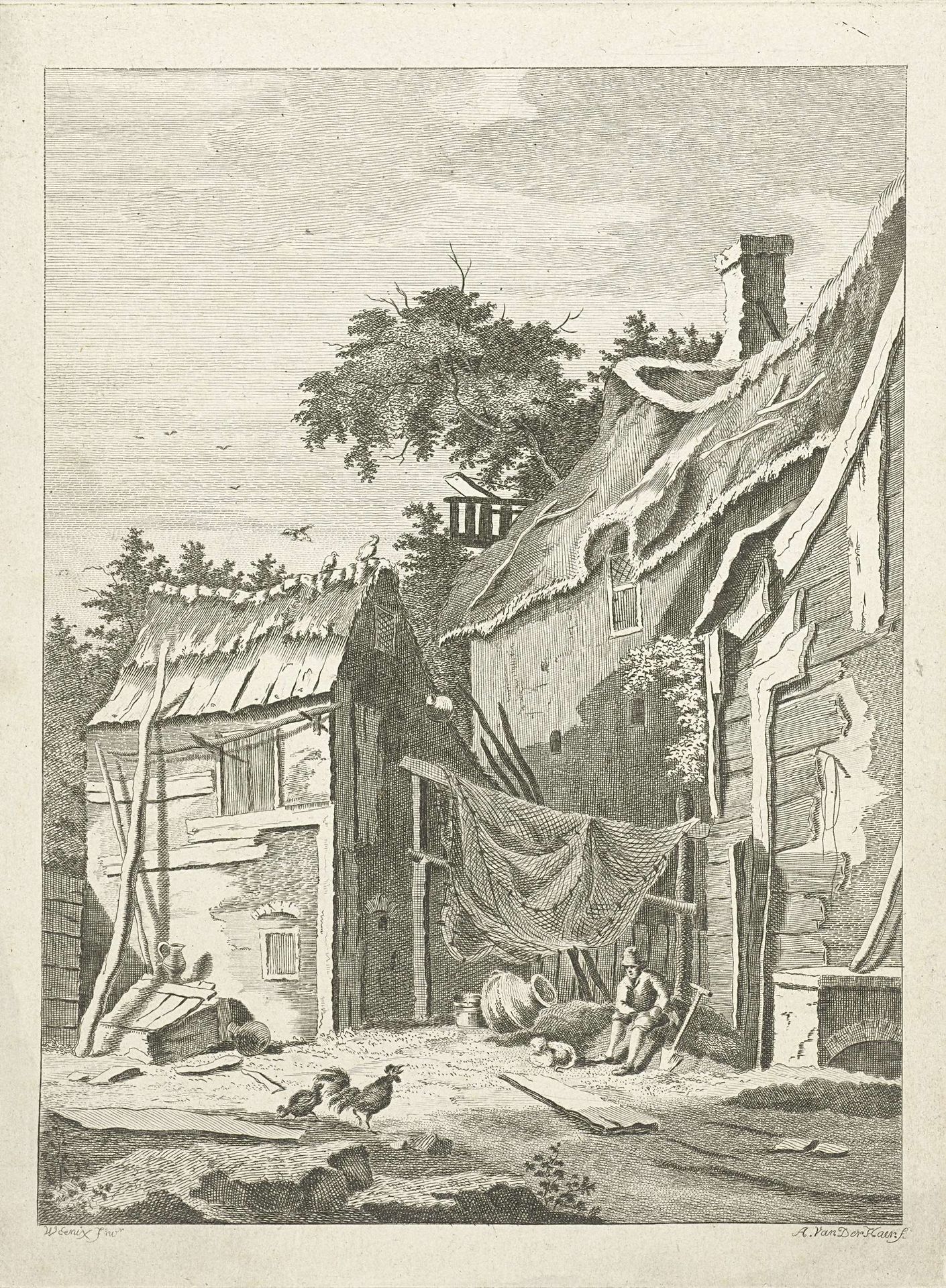 Woning van een visser by Anthonij van der Haer