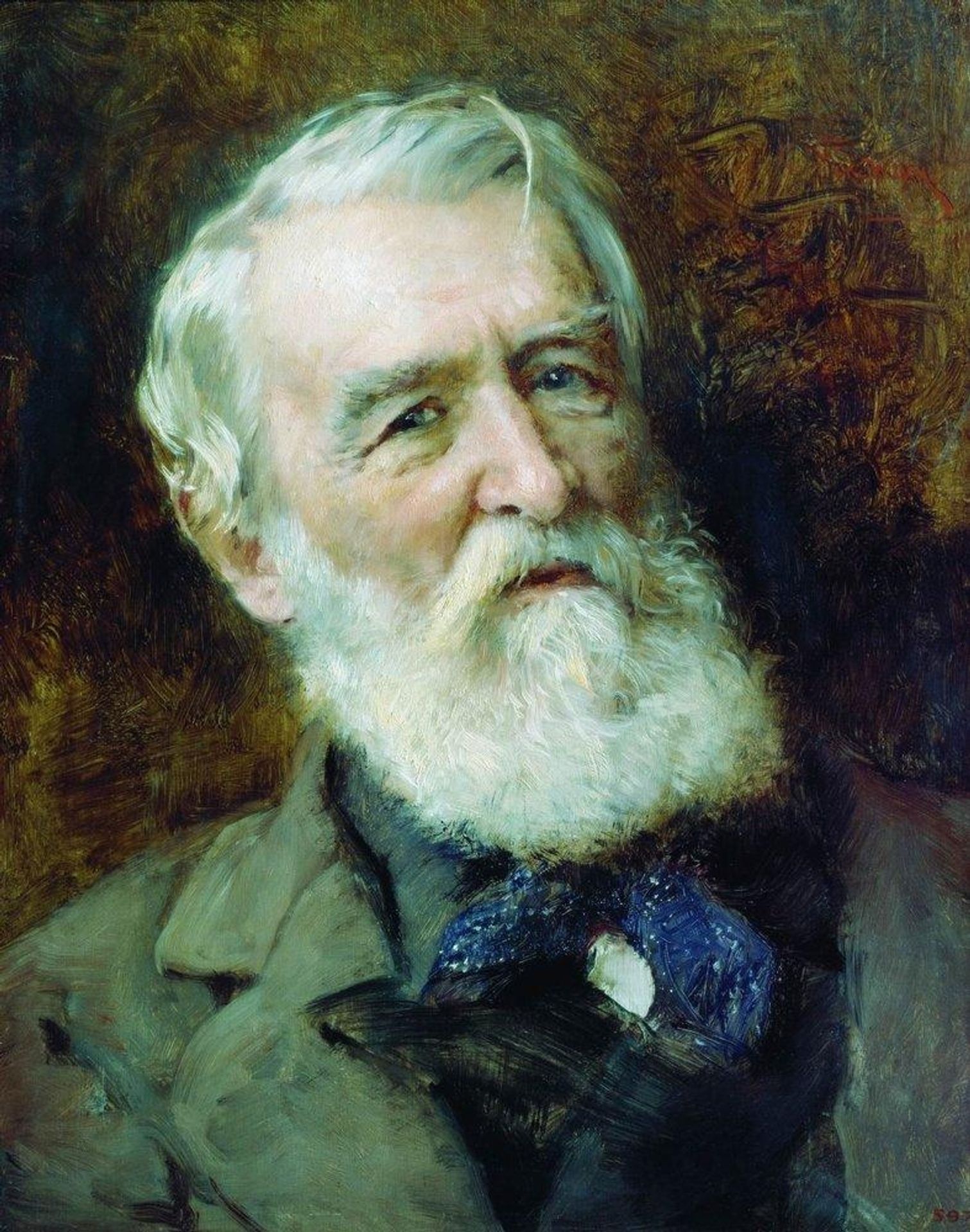 Portrait of the Wrighter D.Grigorovich by Konstantin Egorovich Makovsky
