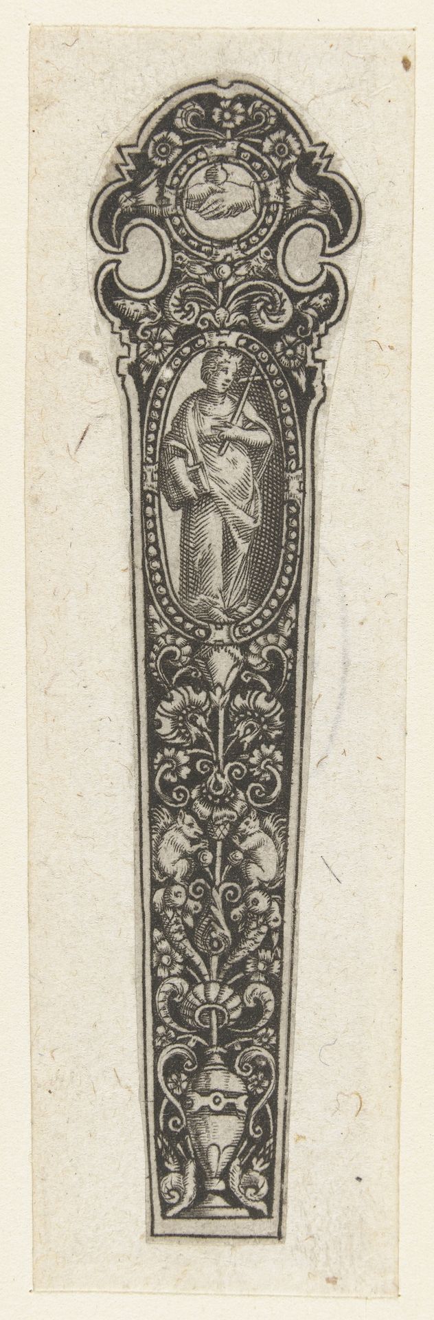 Messeheft met bovenin een ovaal met Fides by Anonymous