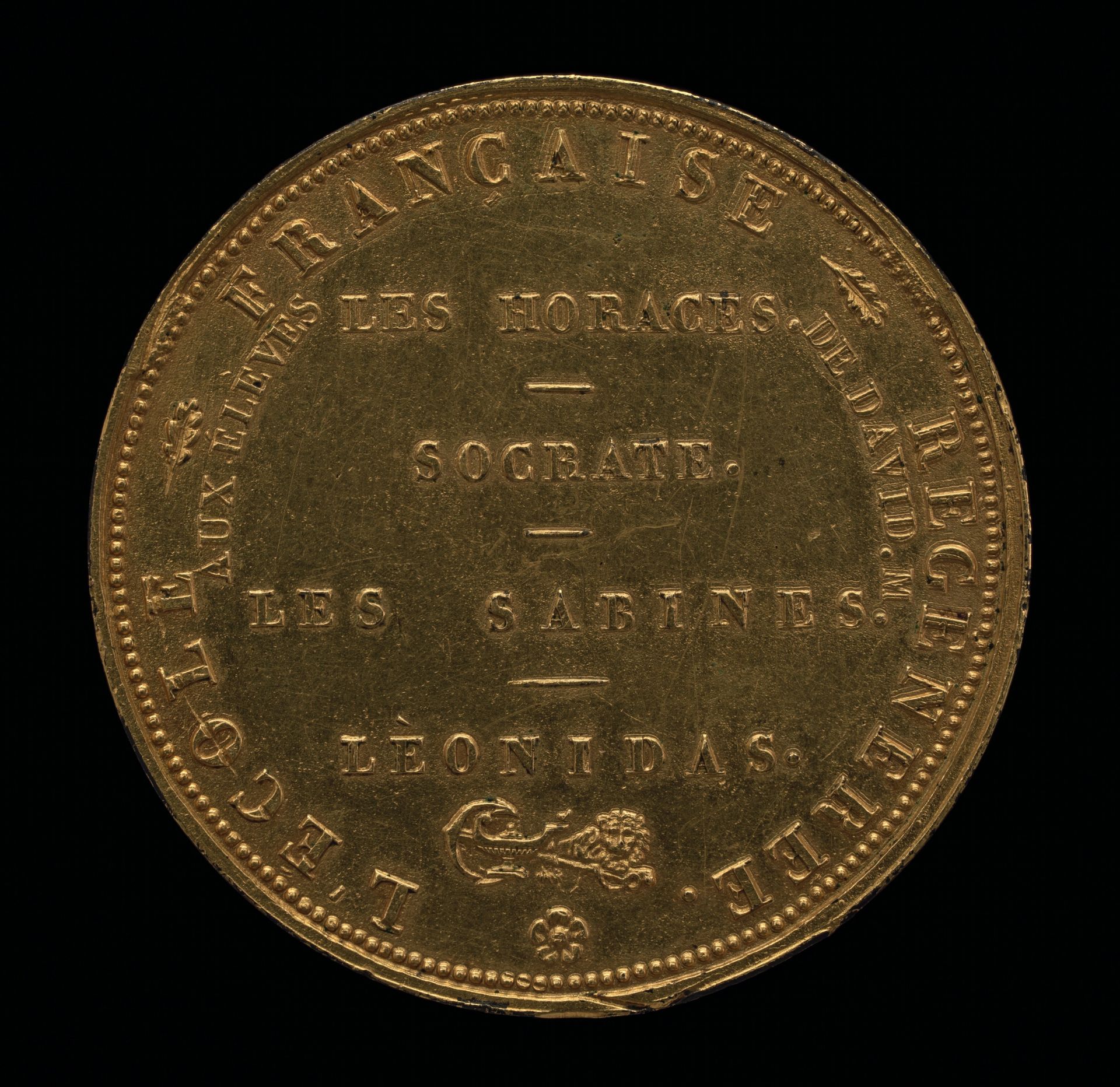 Inscription [reverse] by Auguste François Michaut