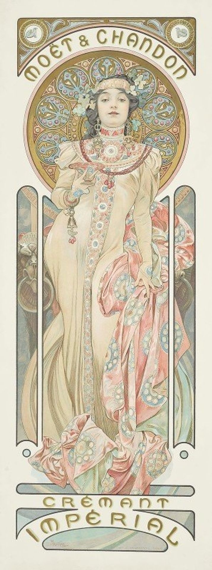 MOËT & CHANDON; DRY IMPERIAL by Alphonse Mucha