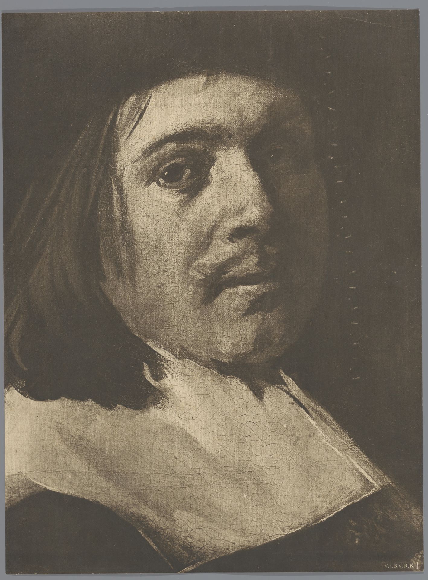 Portret van een man met een kraag by Anonymous