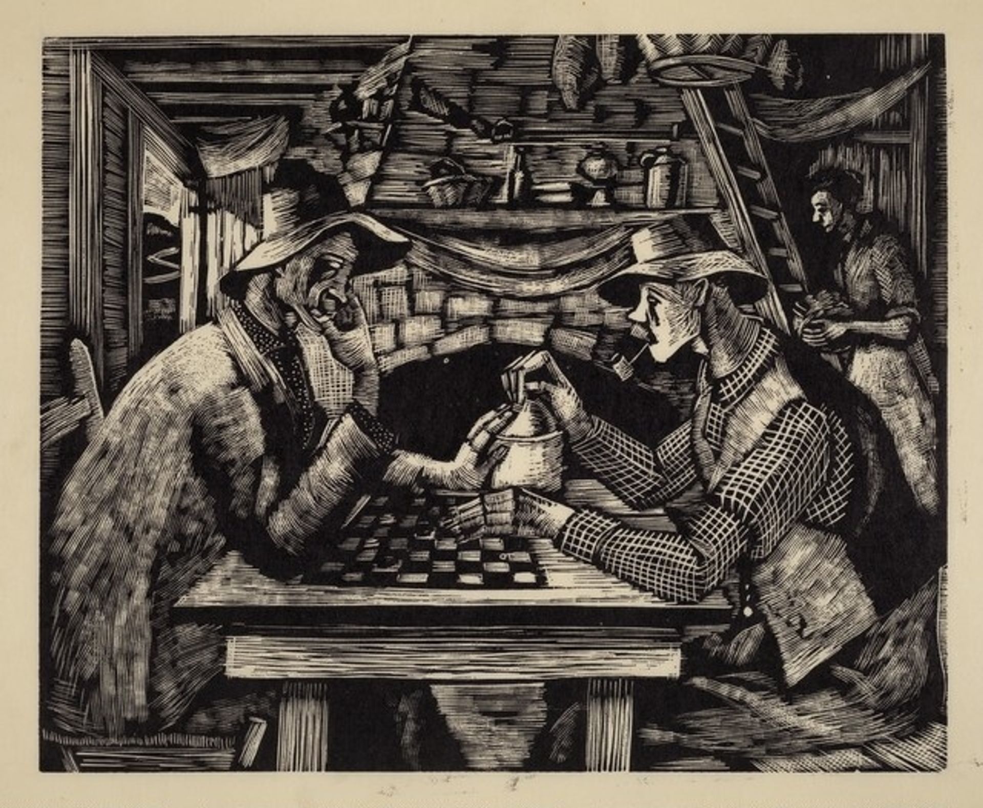 Untitled (Playing Checkers) by William Soles