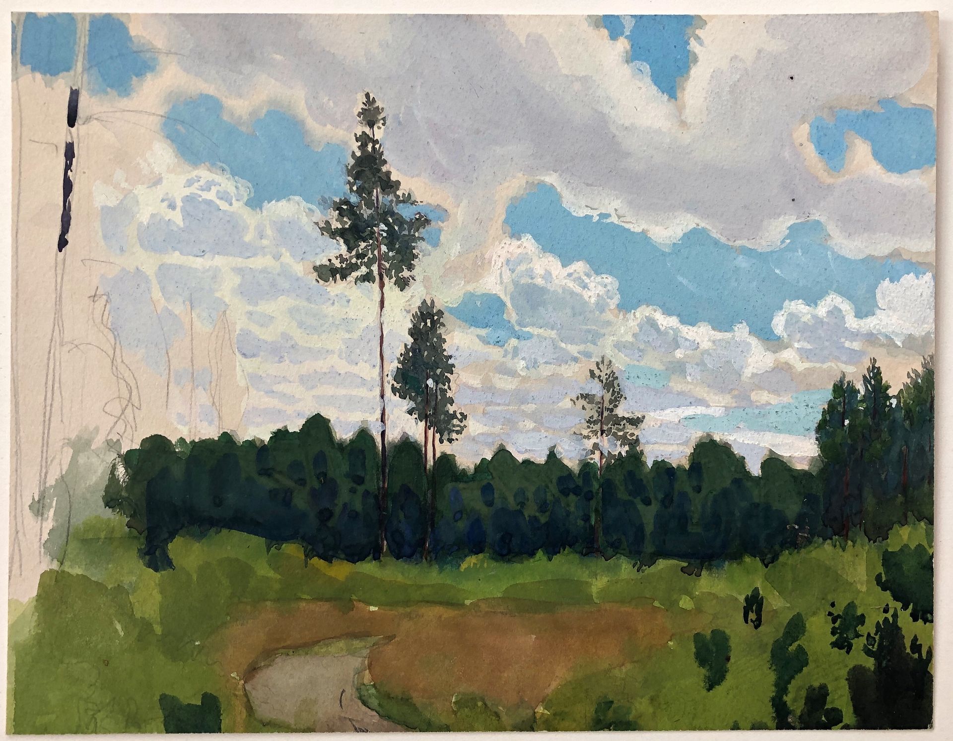 Summer landscape by Hryhorii Havrylenko
