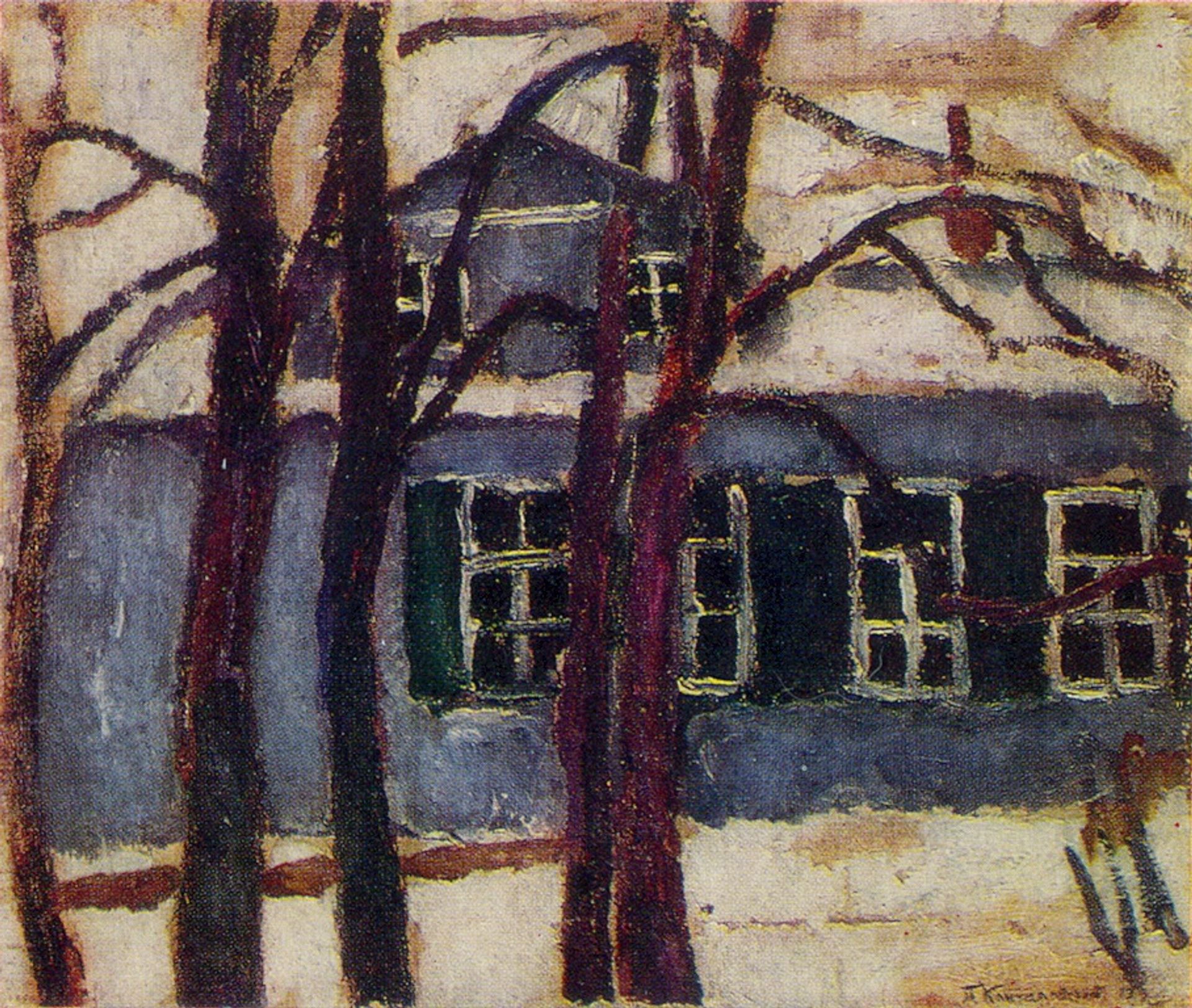 House in Abramtsevo by Pyotr Konchalovsky
