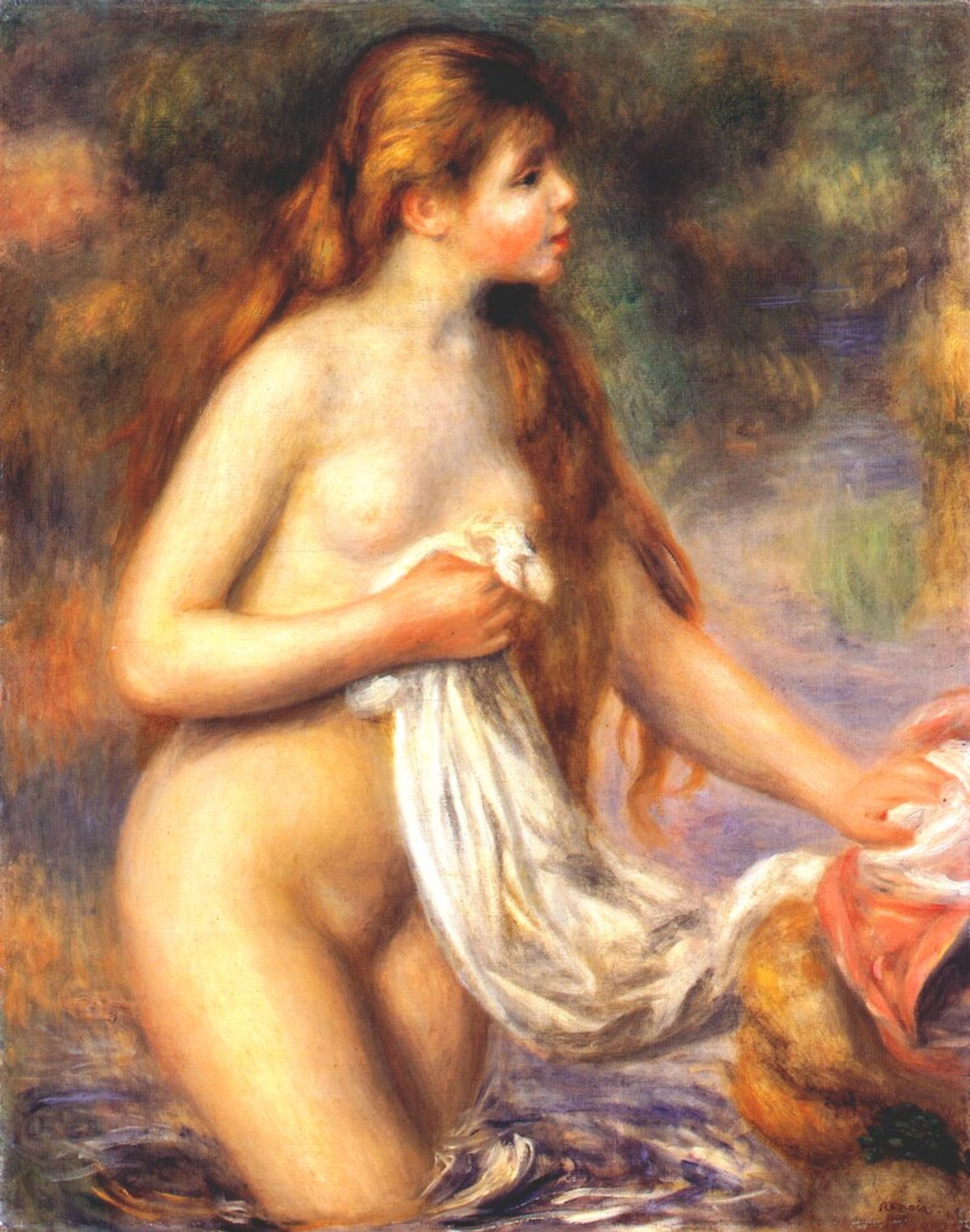 Bather by Pierre-Auguste Renoir