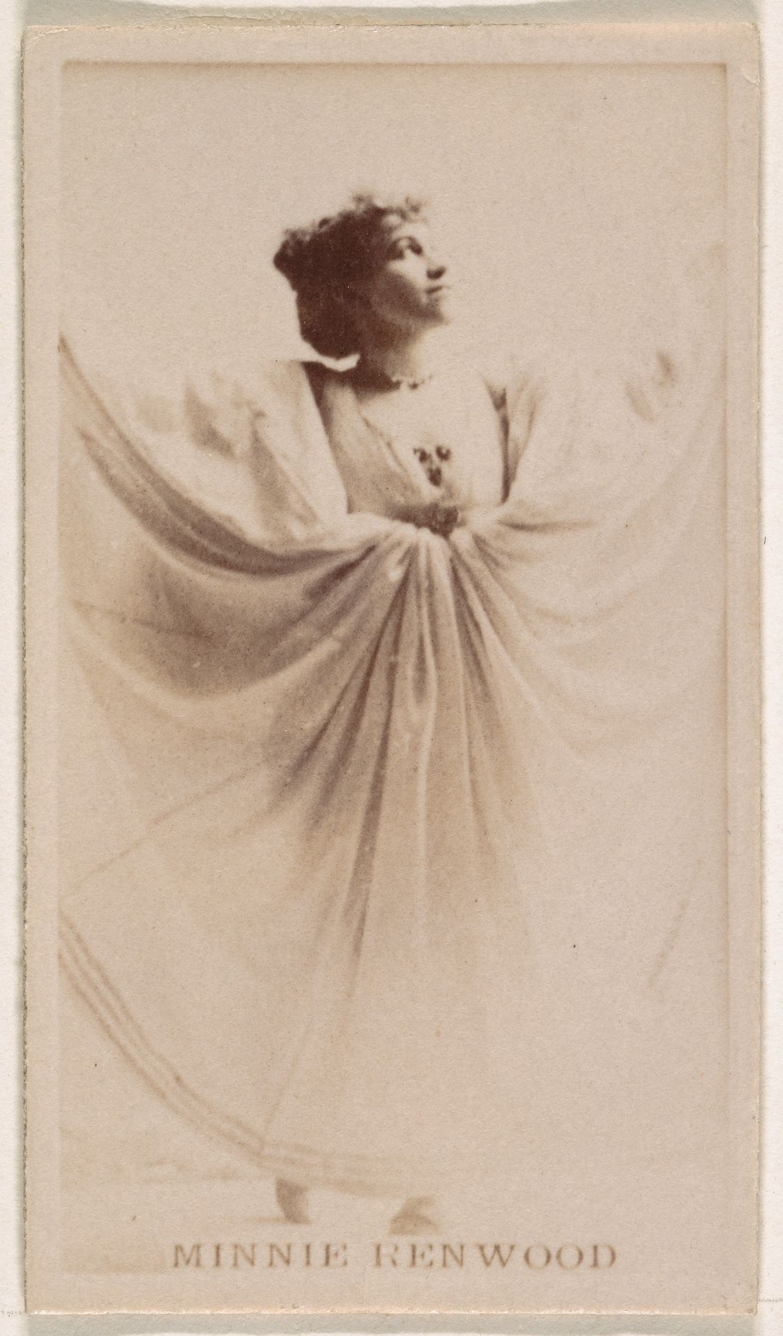 Minnie Renwood, from the Actresses series (N245) issued by Kinney Brothers to promote Sweet Caporal Cigarettes by Kinney Brothers Tobacco Company