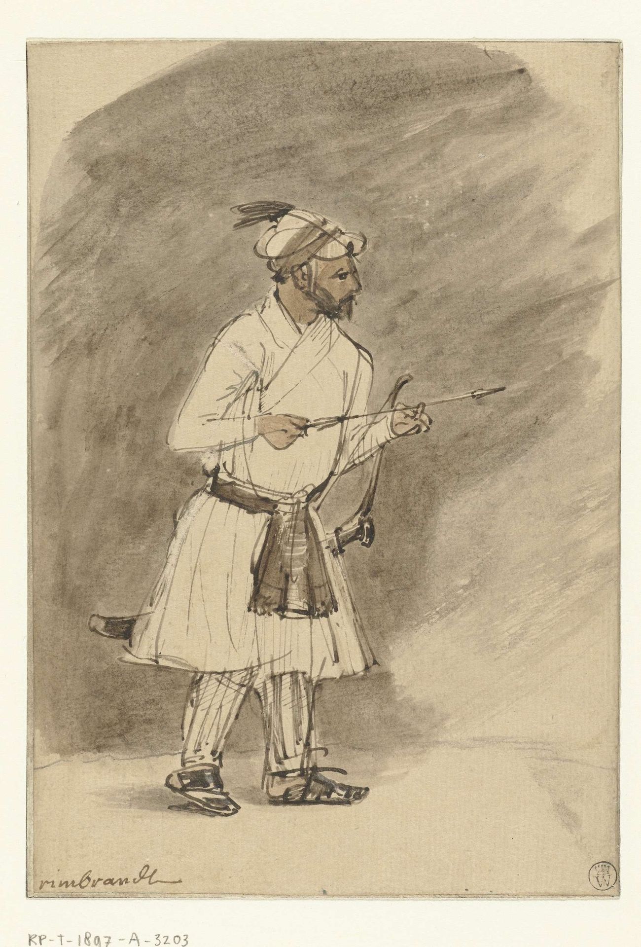 Indian Archer by Rembrandt van Rijn