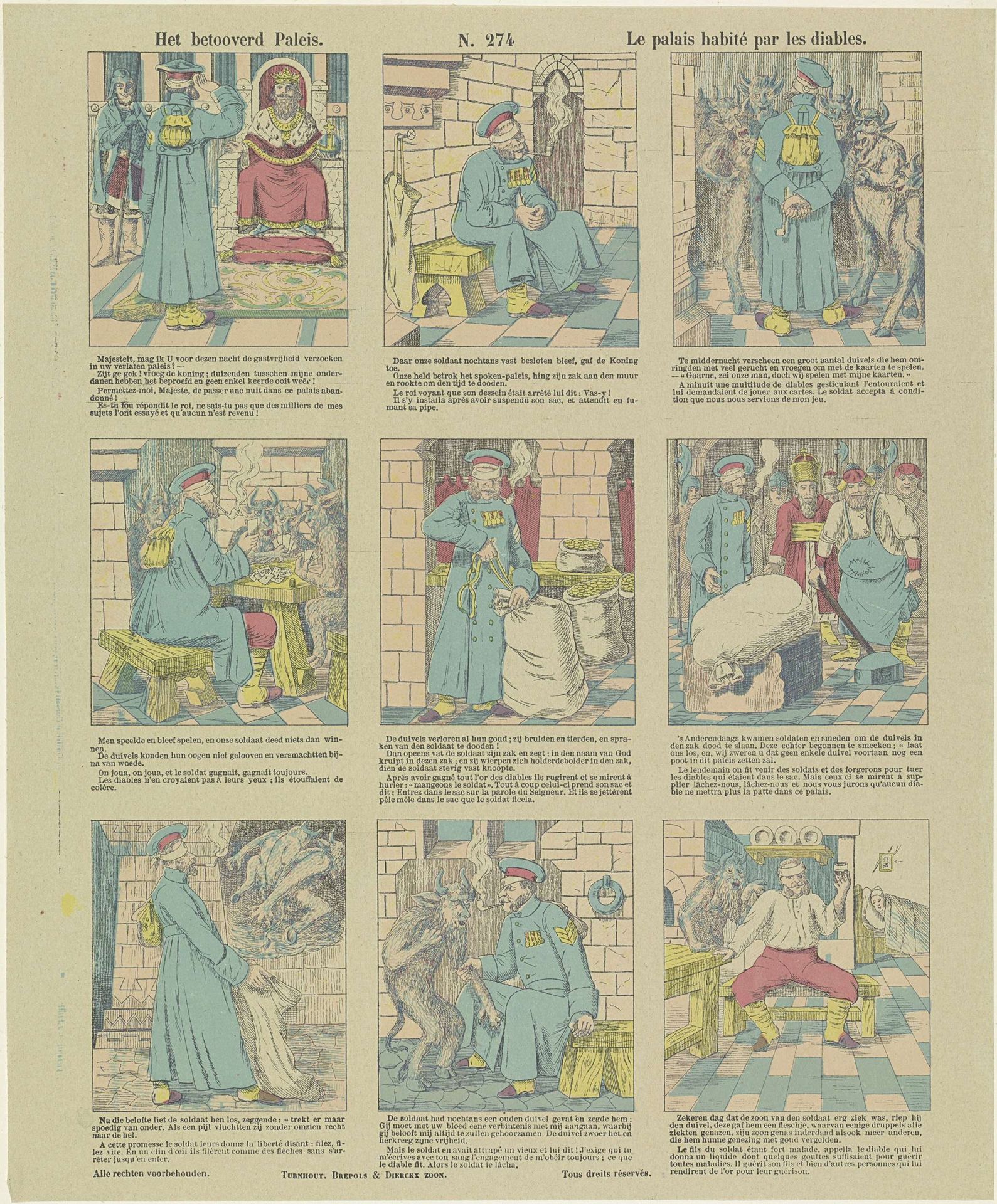 Het betooverd paleis / Le palais habité par les diables by Brepols & Dierckx zoon