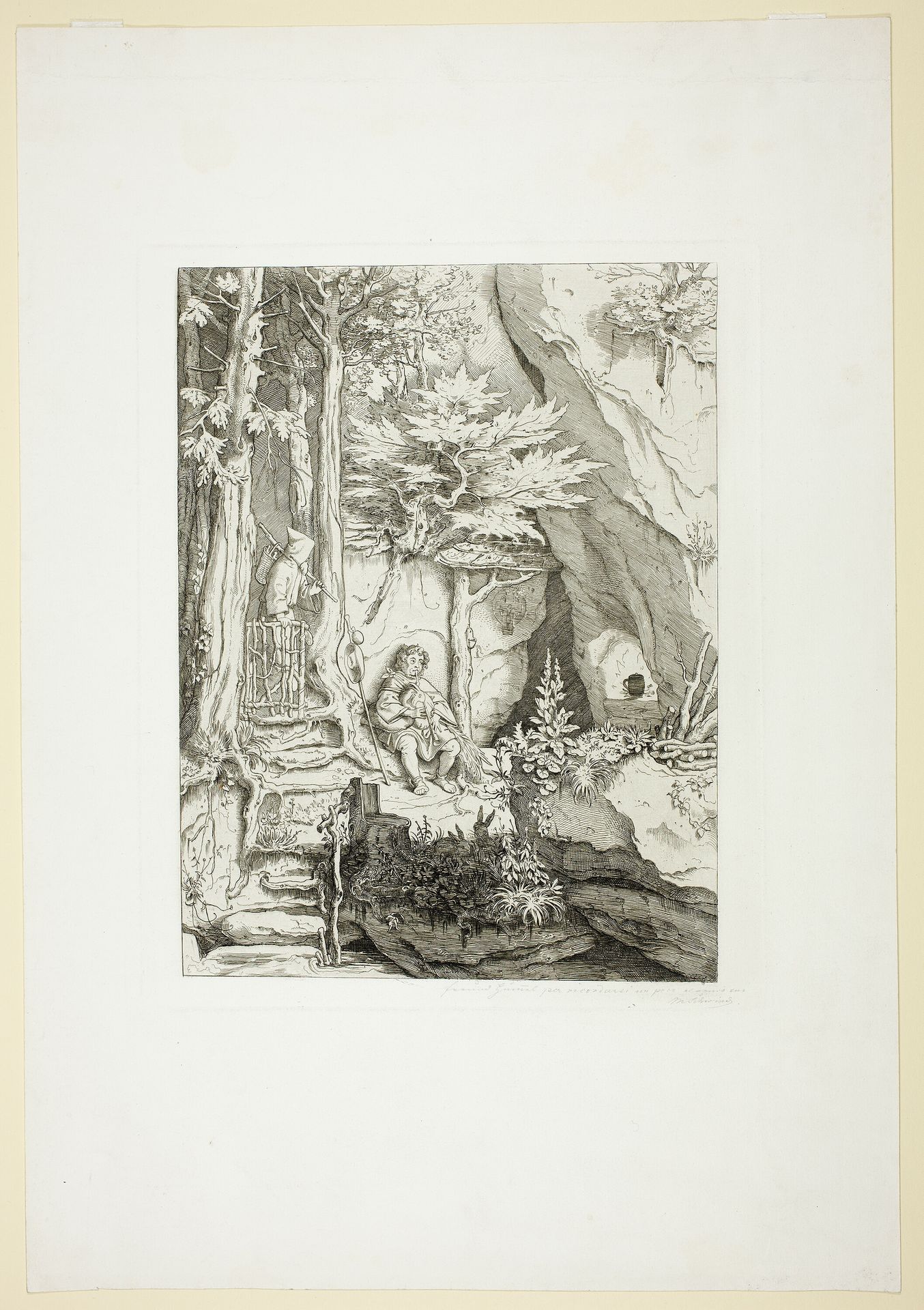 A Musician with a Hermit by Moritz von Schwind
