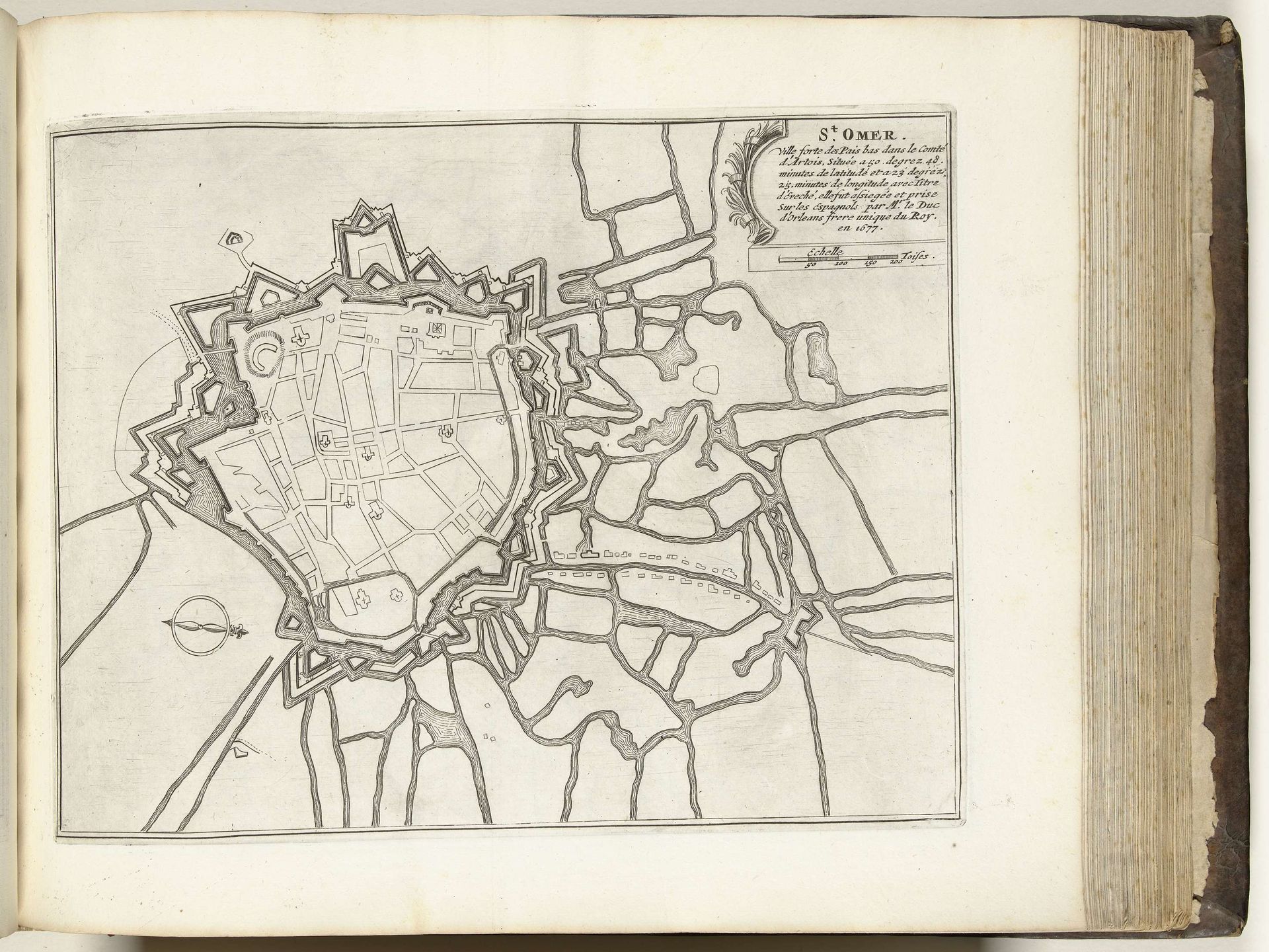 Plattegrond van Saint-Omer, ca. 1693-1696 by Anonymous