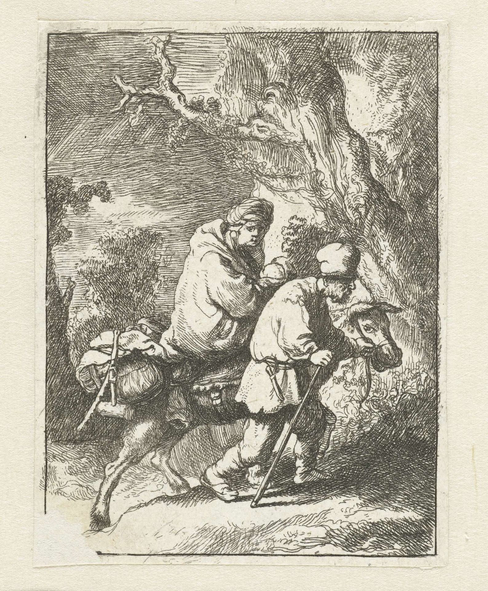 The flight into Egypt: small by Anonymous