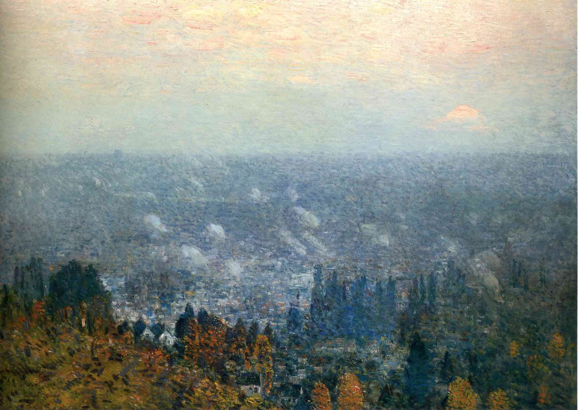 Mount Hood and the Valley of the Willamette by Childe Hassam
