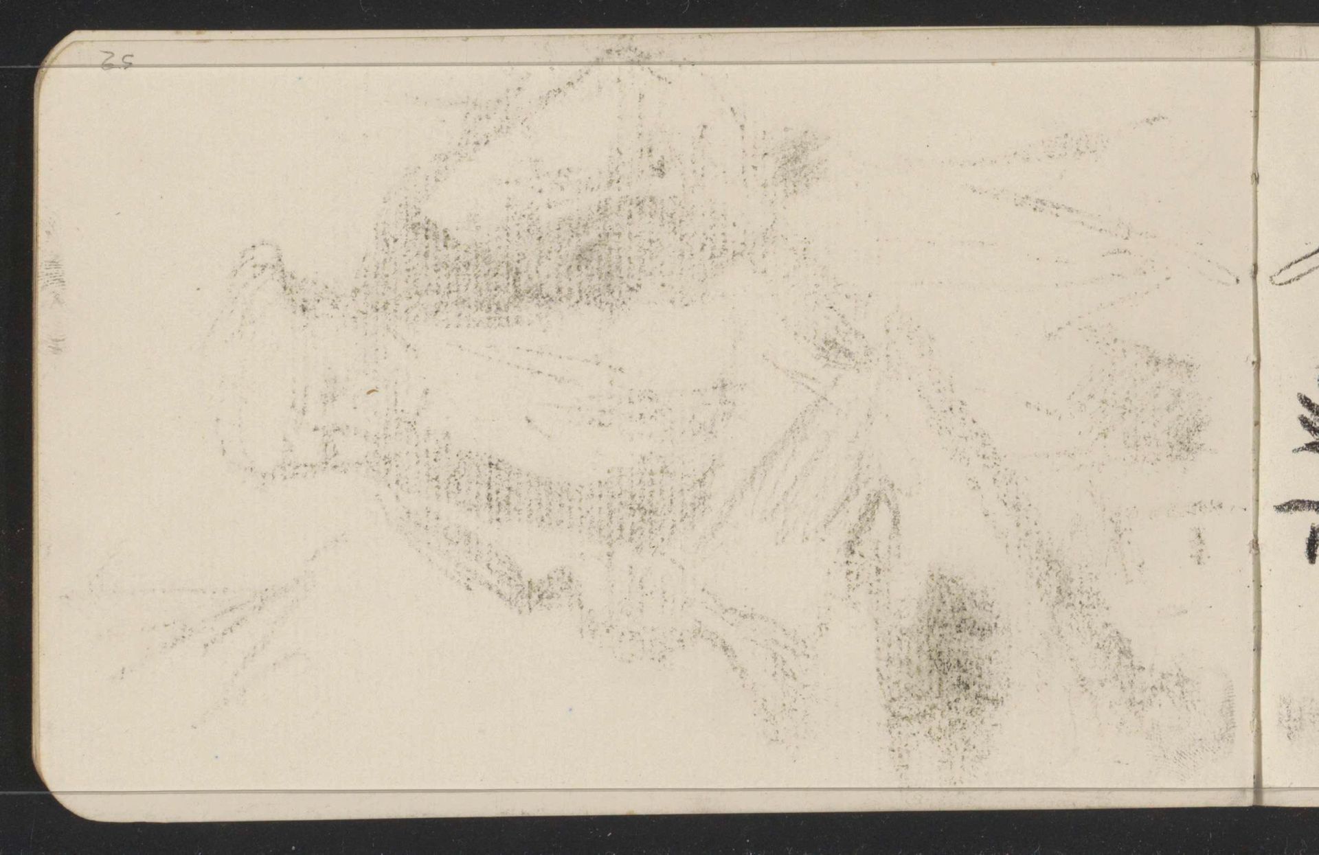 Abklatsch van de krijttekening op blad 5 recto by Isaac Israels