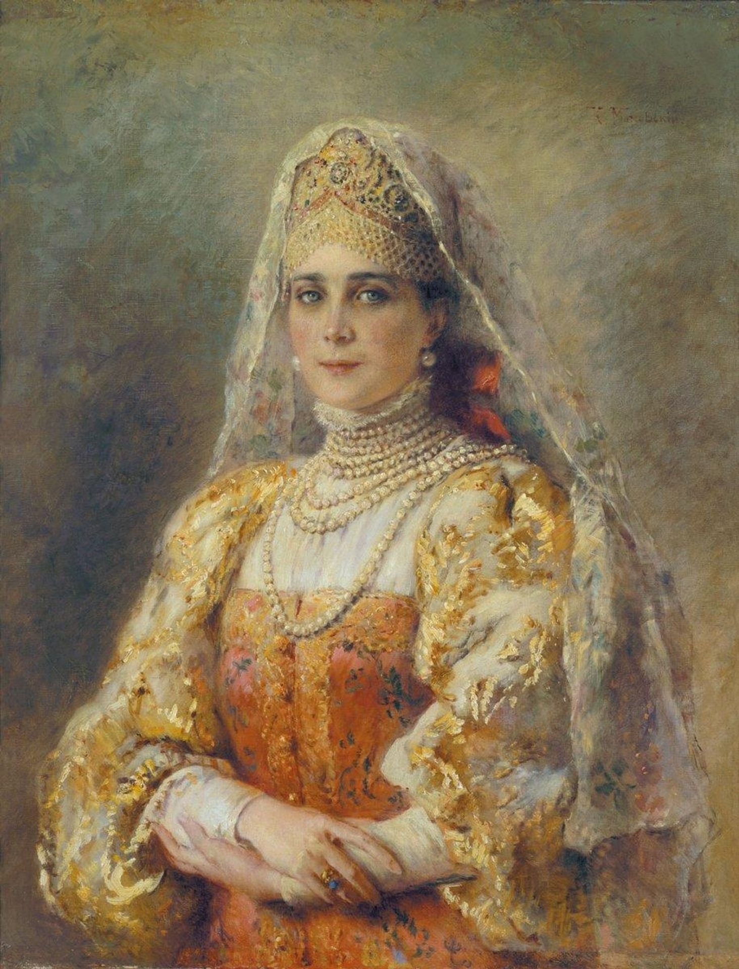 Portrait of Princess Zinaida Yusupova by Konstantin Egorovich Makovsky
