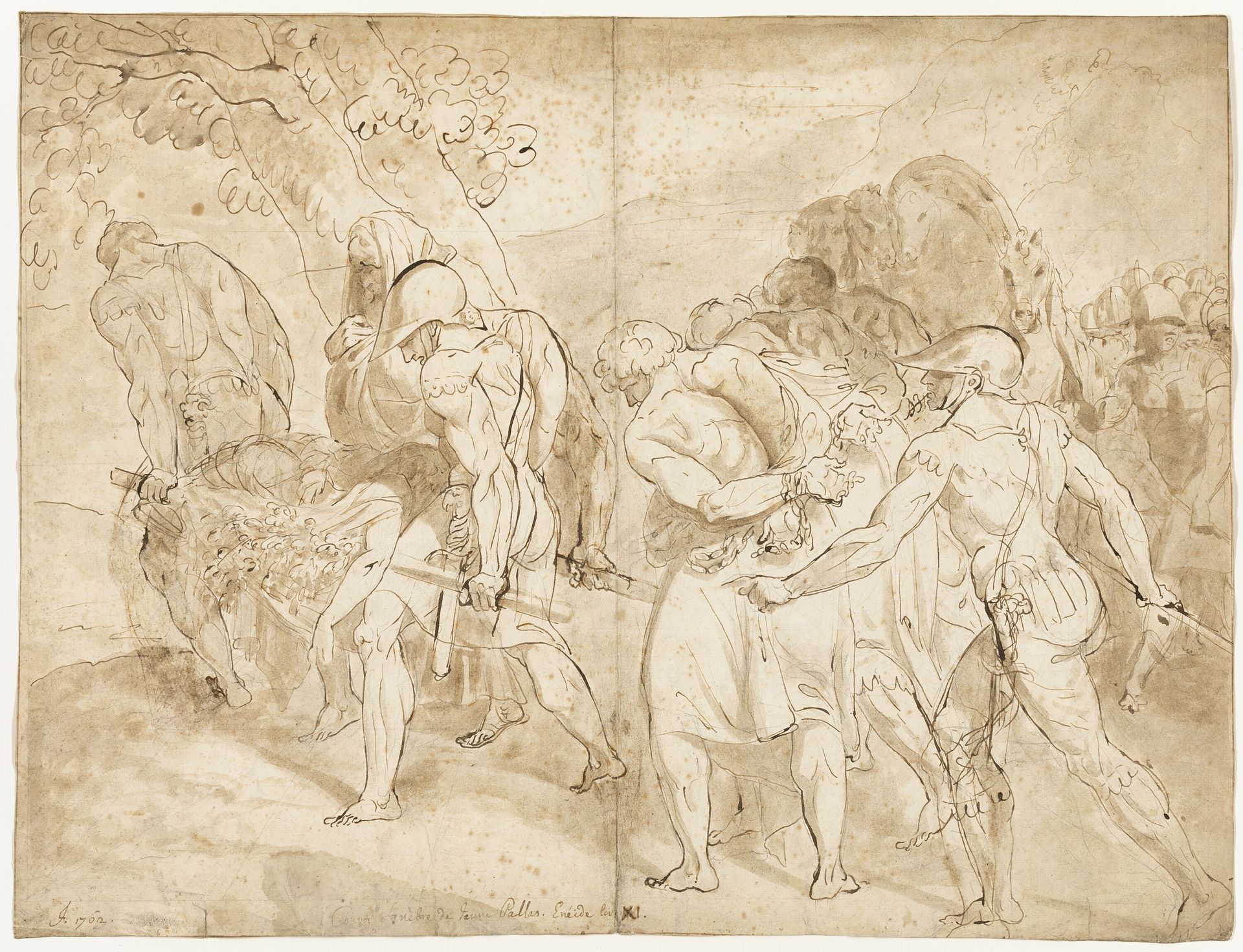 Funeral Procession of the Young Pallas, Aeneid Book XI by Julien de Parme