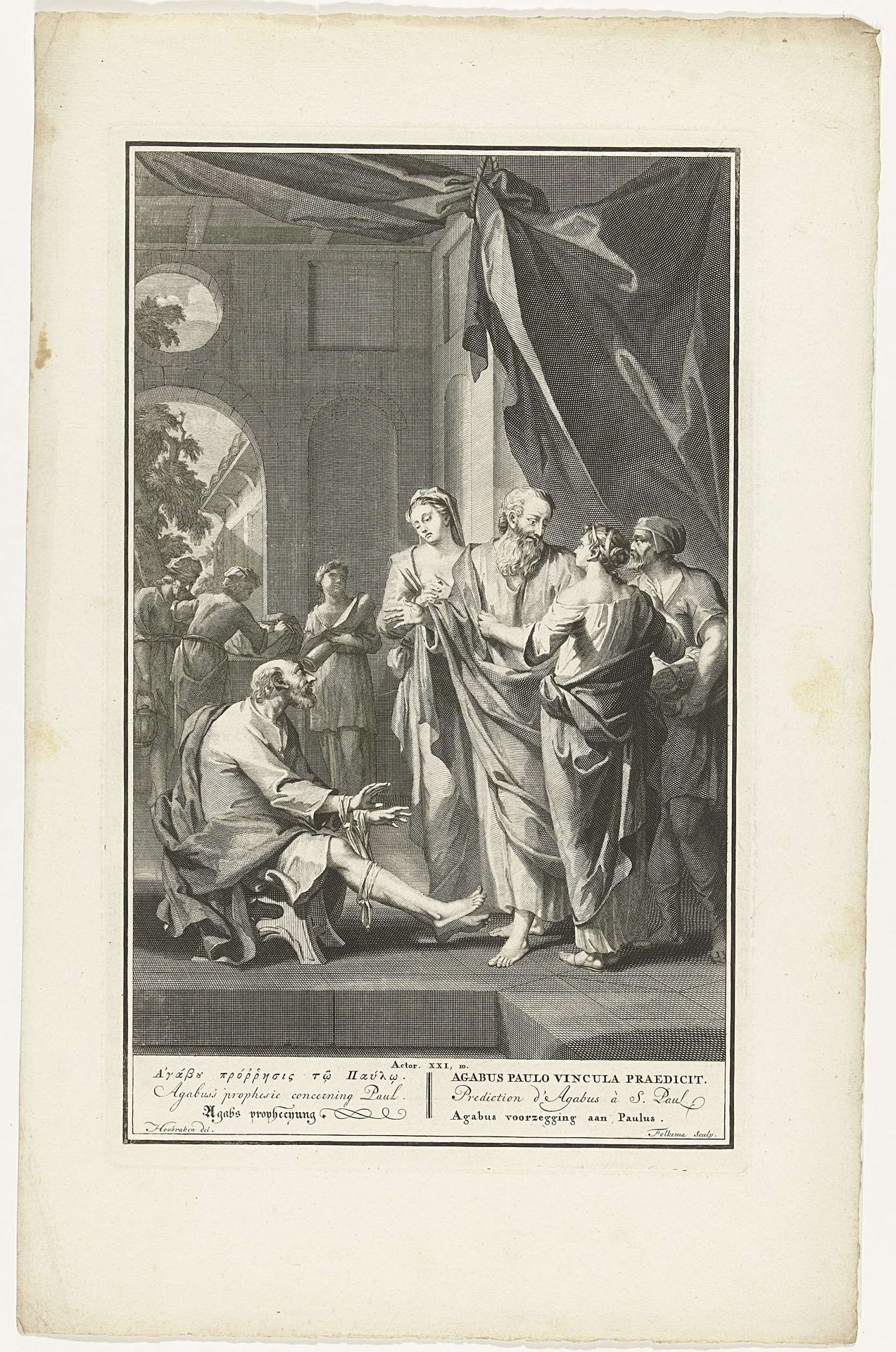 Profetie van Agabus by Jacob Folkema