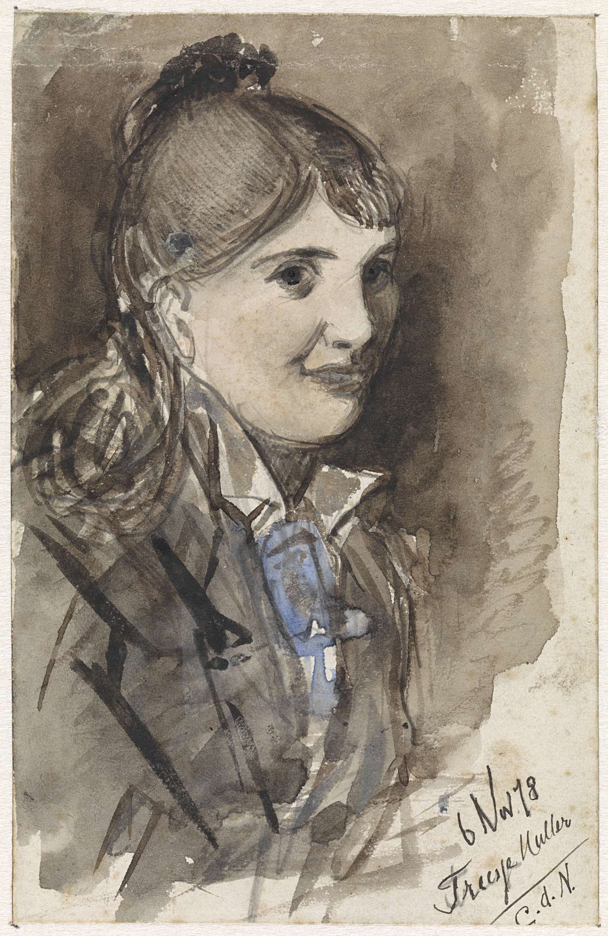 Portret van Treesje Muller by Jan van Essen