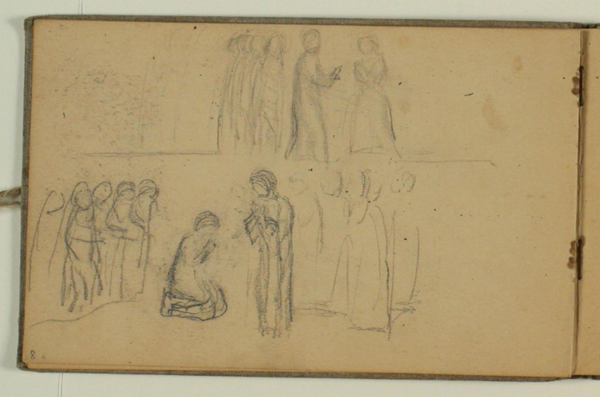 Udkast til bibelske scener by Niels Larsen Stevns