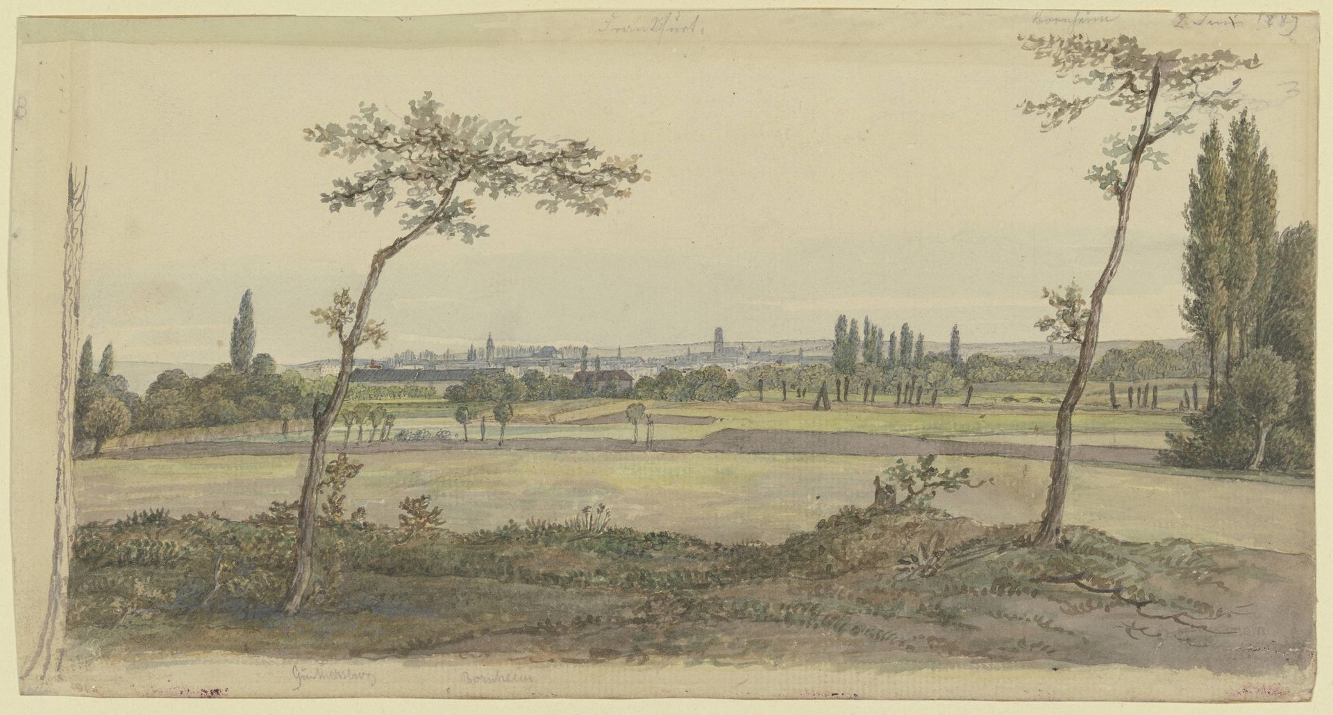 View of Frankfurt on the Main by Carl Morgenstern