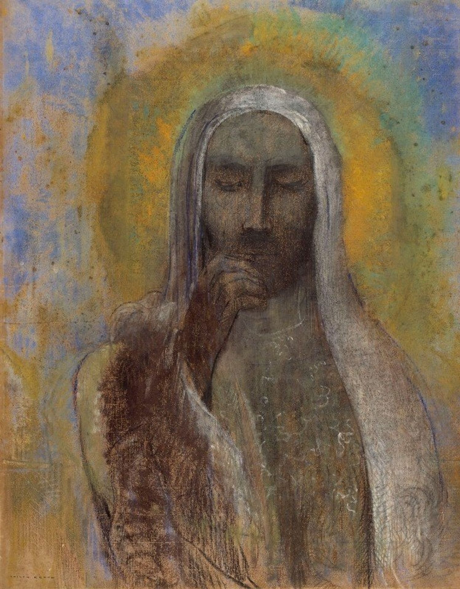 Le Christ du silence by Odilon Redon