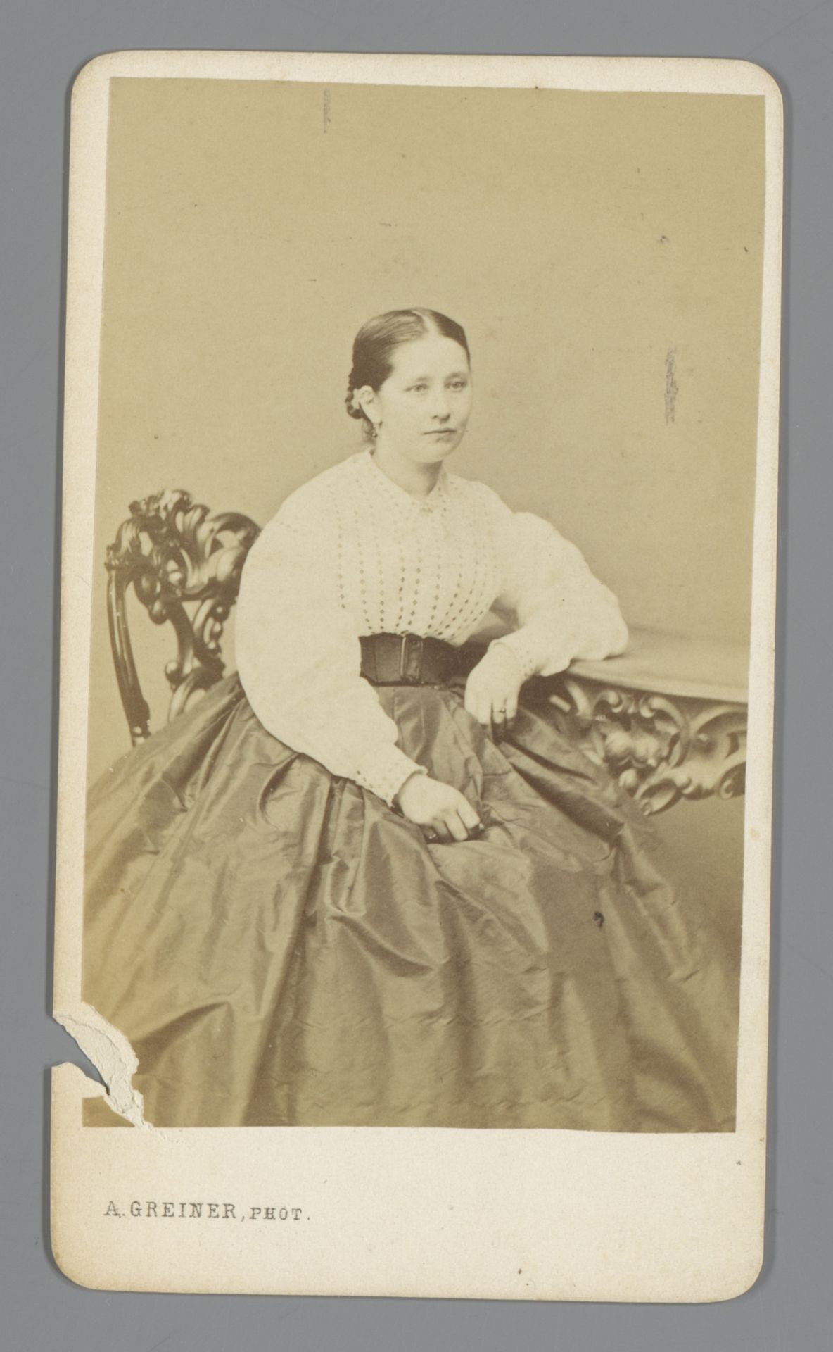 Portret van Johanna Geertruida Jonker Nije by Albert Greiner
