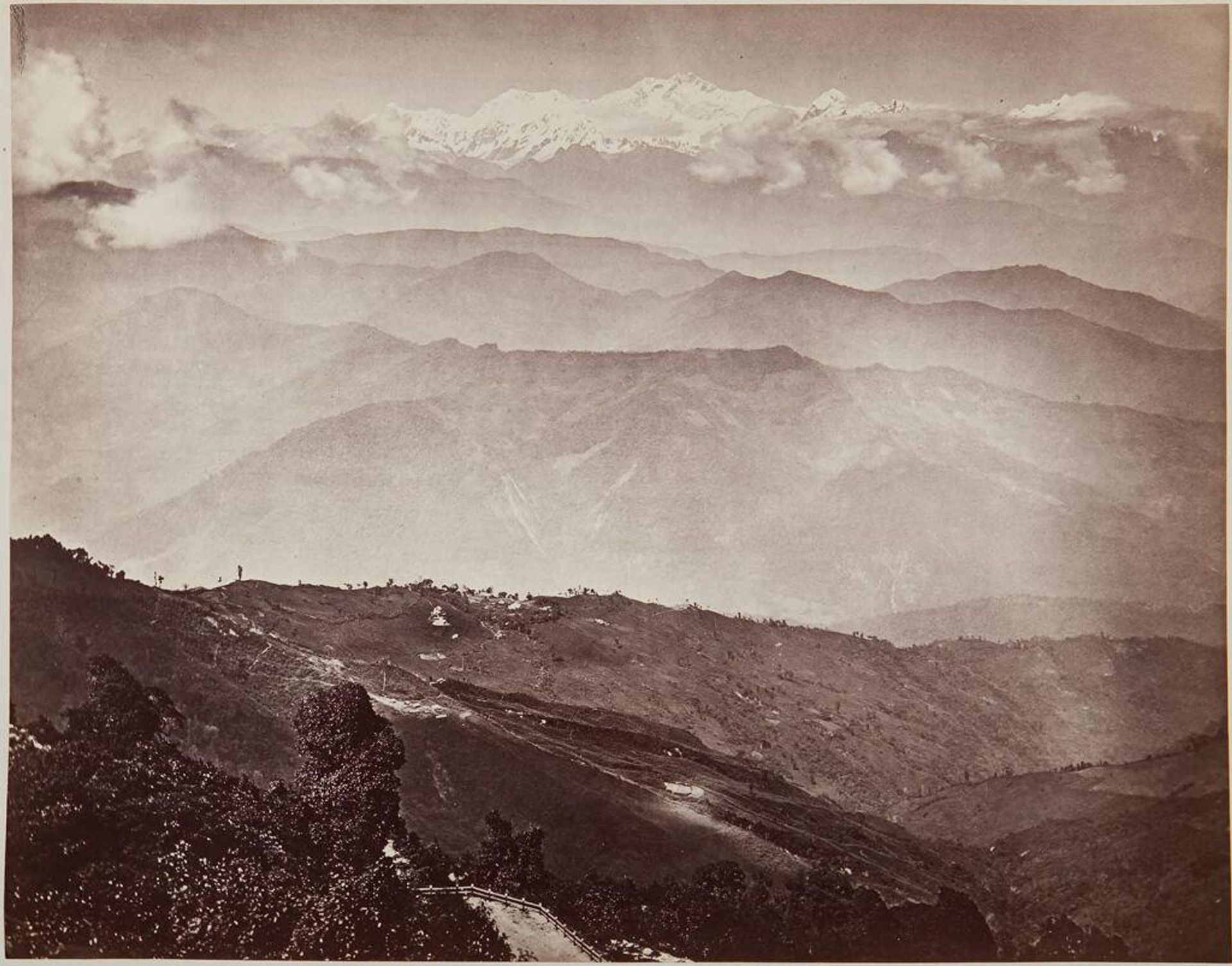 Darjeeling; Snowy Range by Samuel Bourne