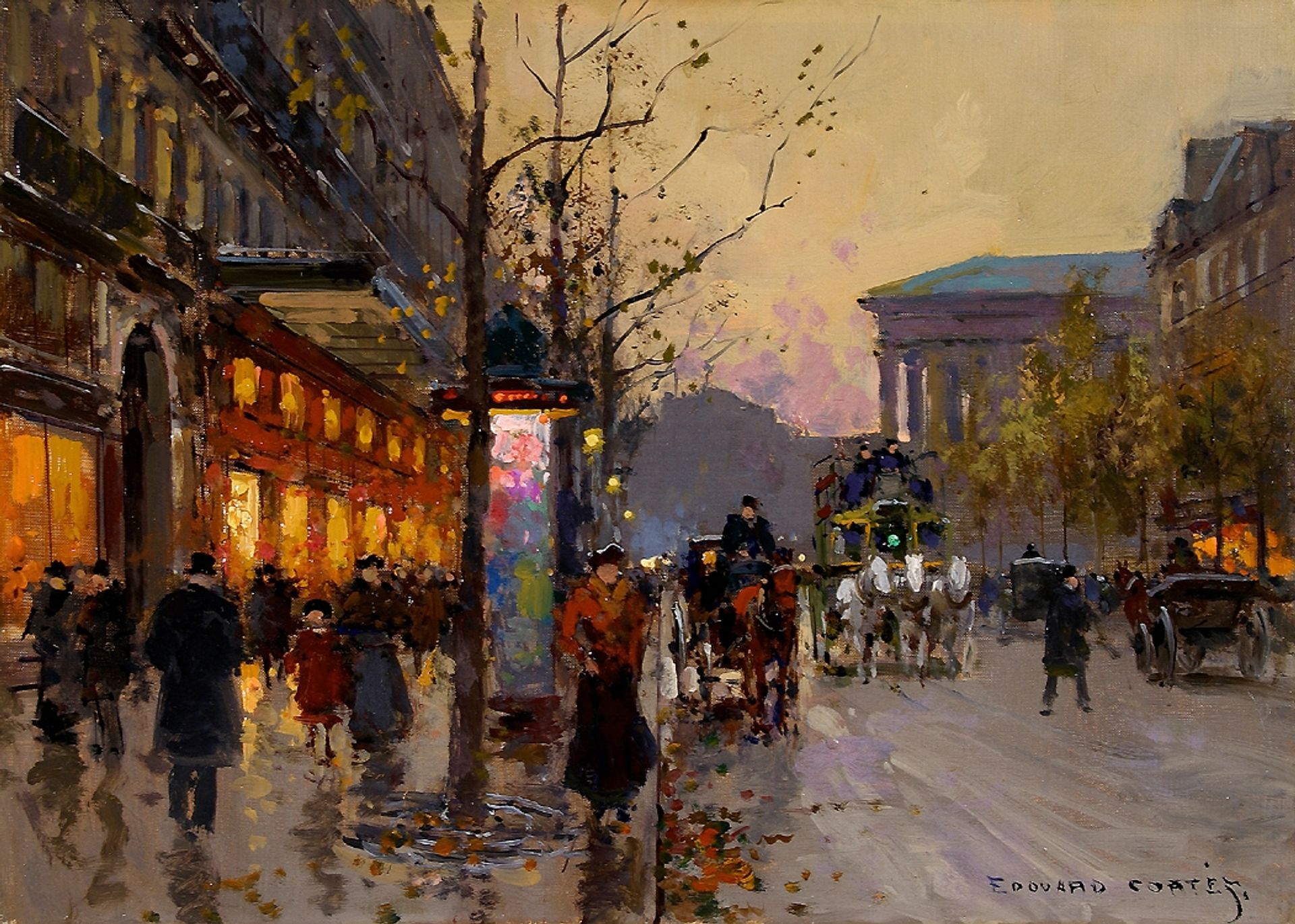Boulevard de la Madeleine by Edouard Cortes