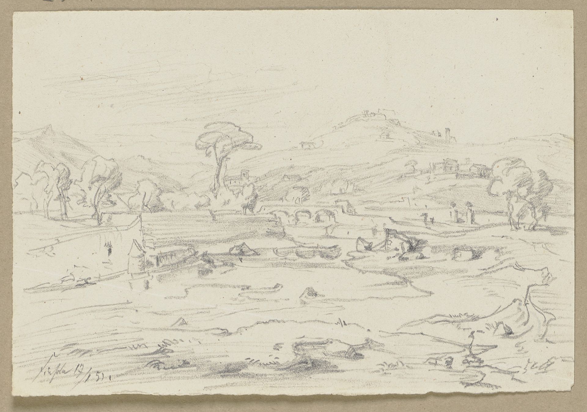 Landscape near Fiesole by Friedrich Metz
