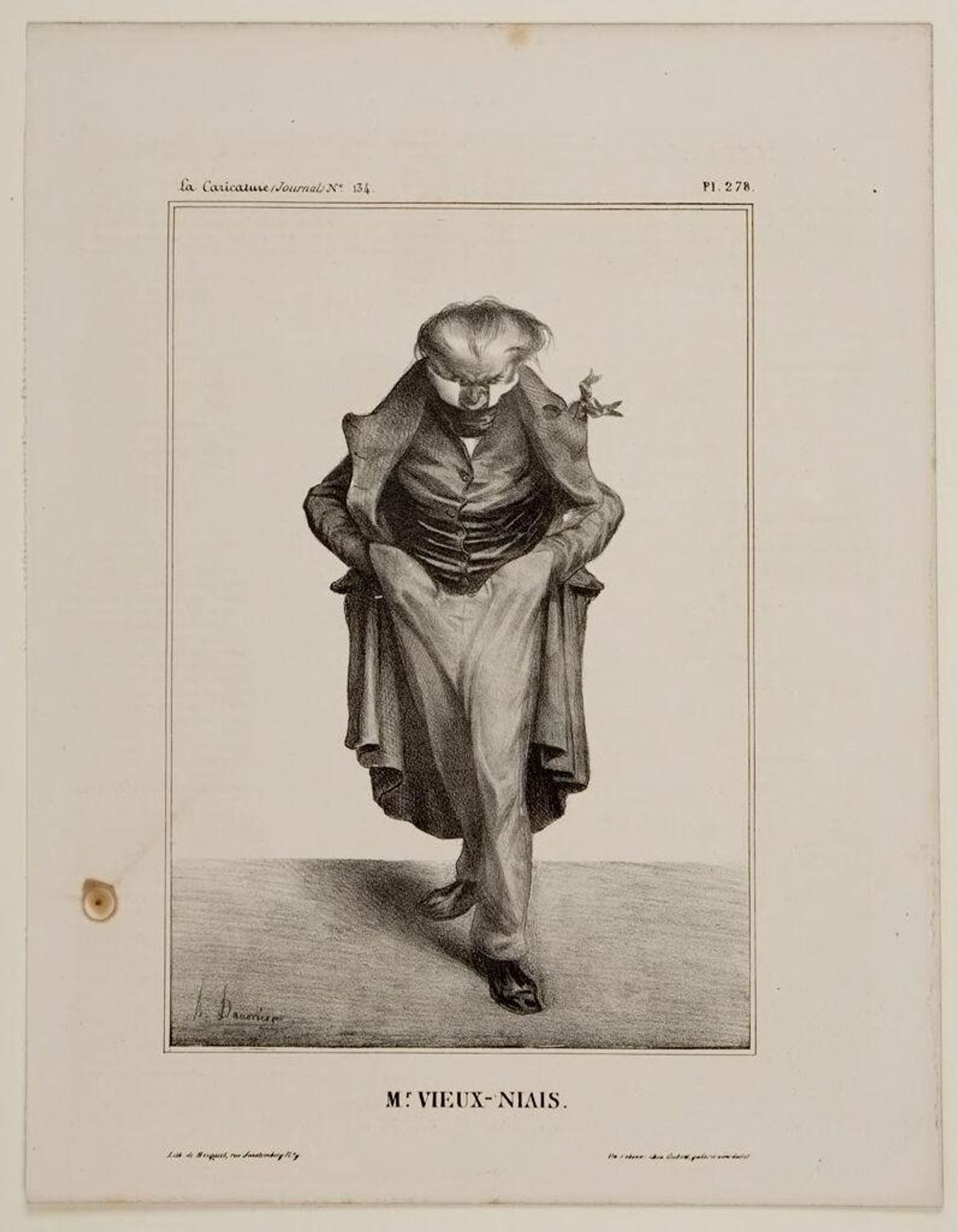 Guillaume Viennet by Honoré Daumier