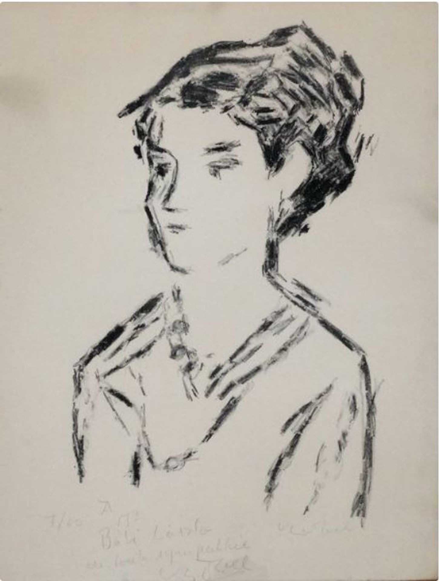 Czóbel Béla Fiatal Lány by Bela Czobel