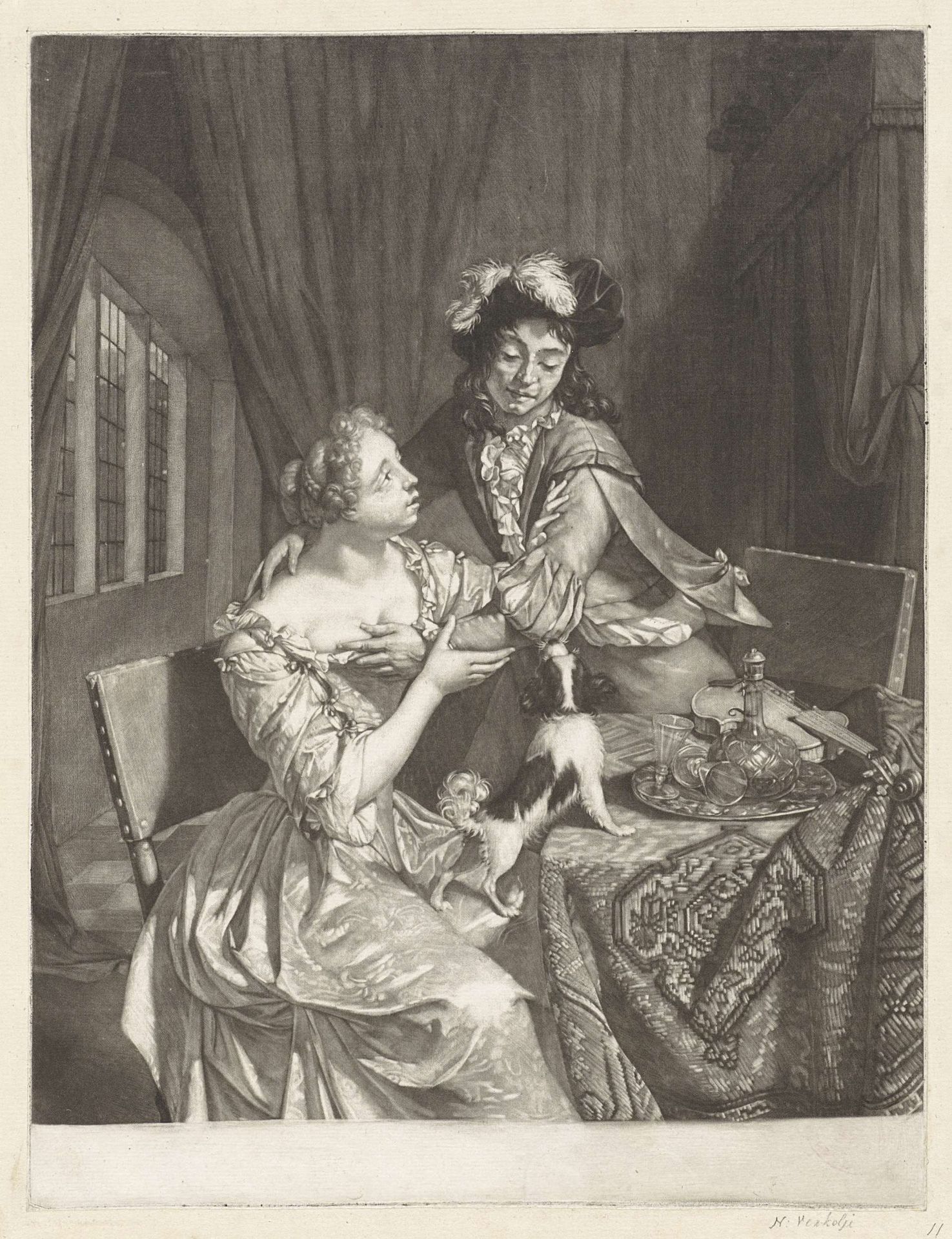 Het verliefde vergrijp by Nicolaas Verkolje