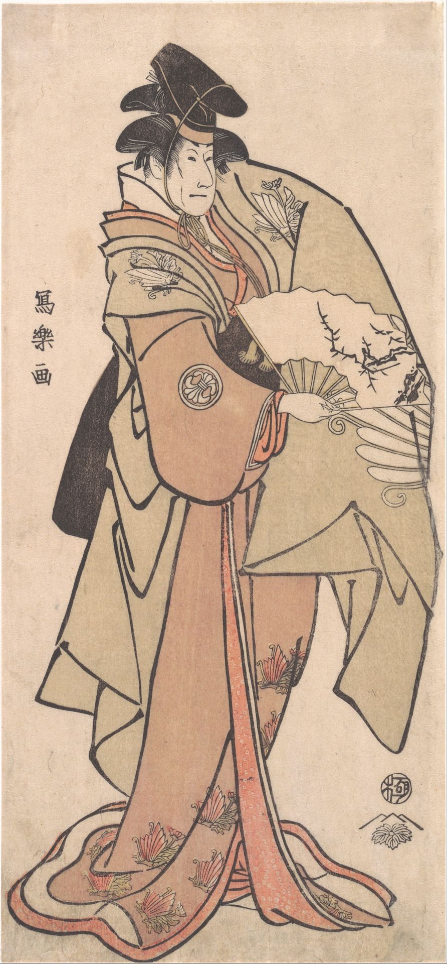 Kabuki Actor Segawa Kikunojō III as the Shirabyōshi Hisakata Disguised as Yamato Manzai by Tōshūsai Sharaku