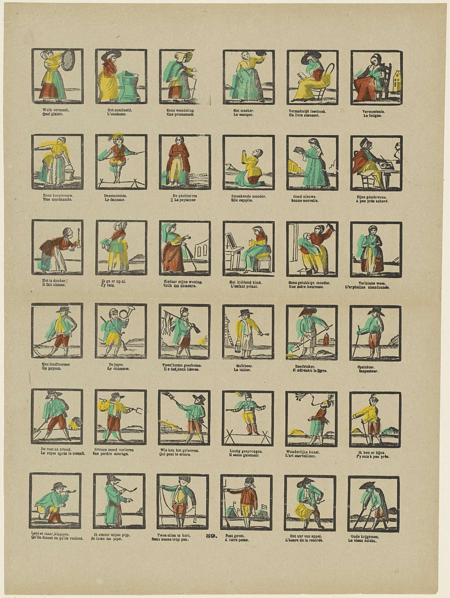 Beroepen en figuren by Franciscus Antonius Beersmans
