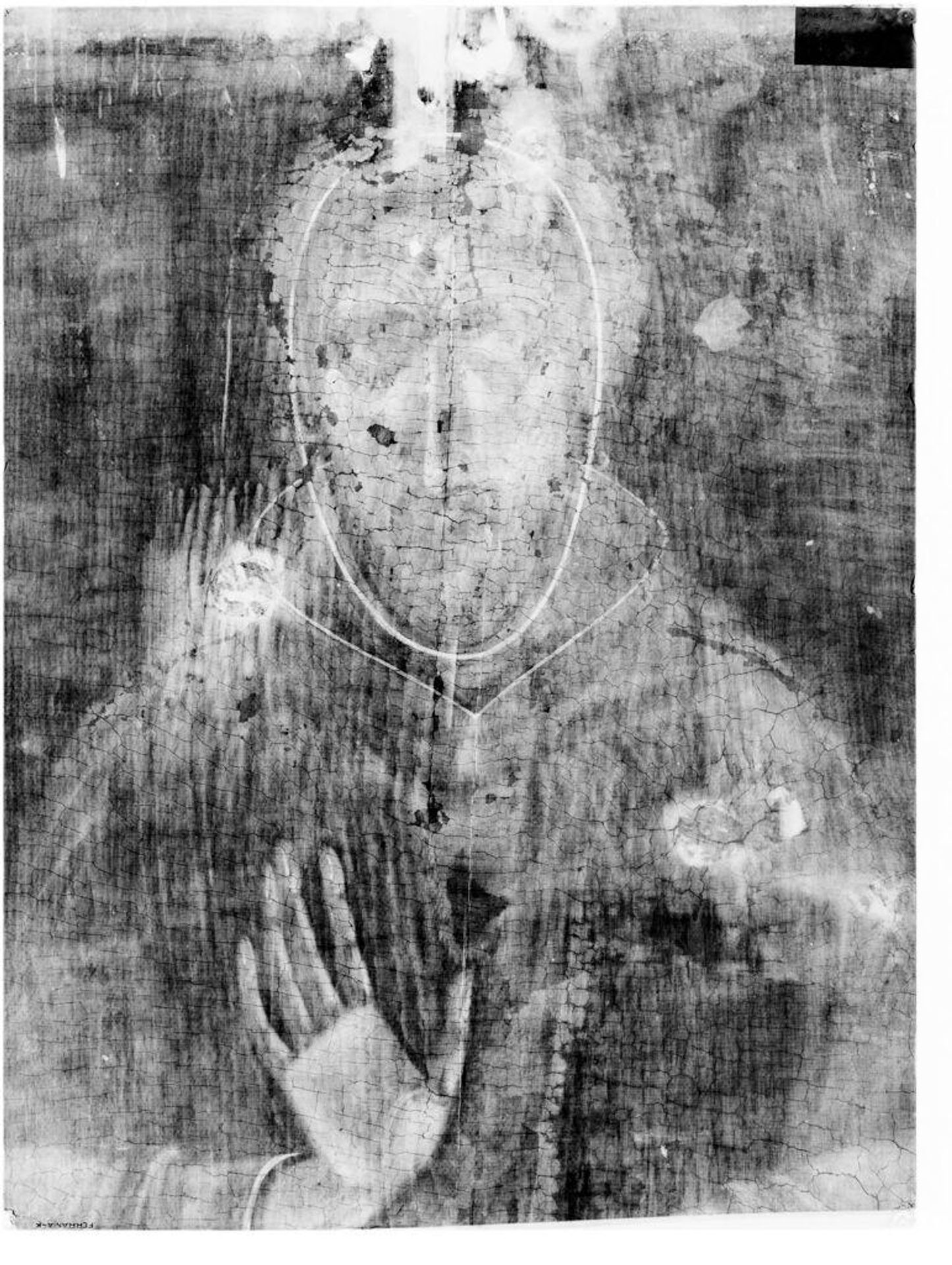 X-radiograph(s) of "St. Francis" by Artist of original: Adriaen van Utrecht