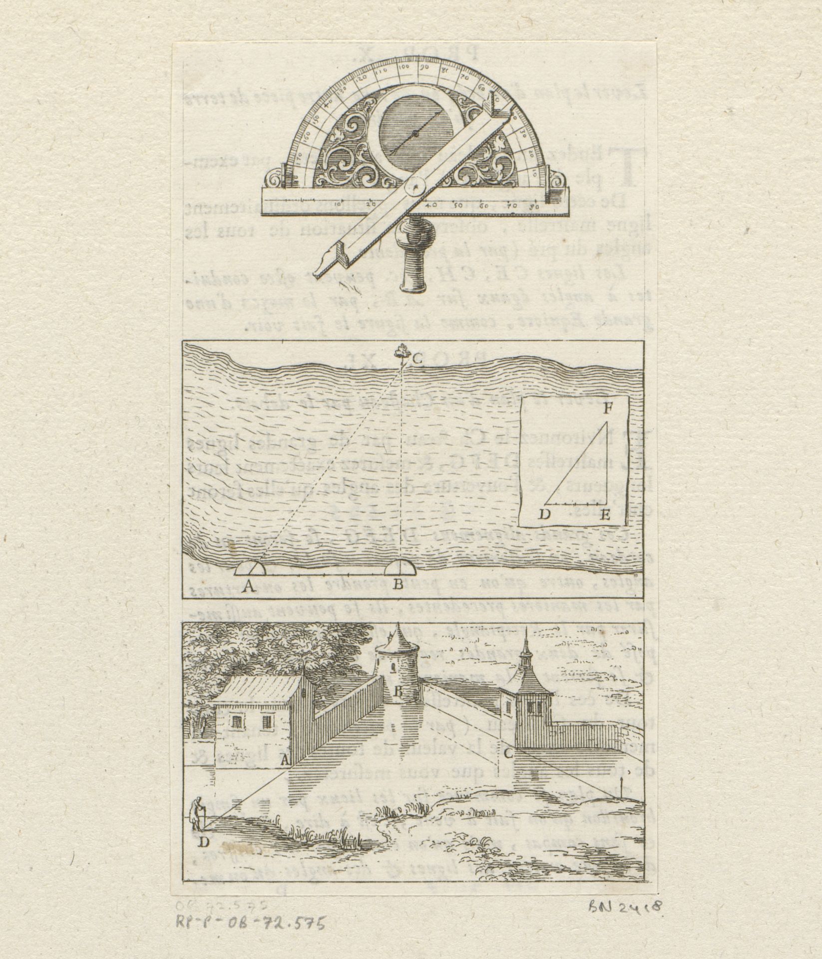 Gebruik van de halve cirkel geïllustreerd by Sébastien Leclerc I
