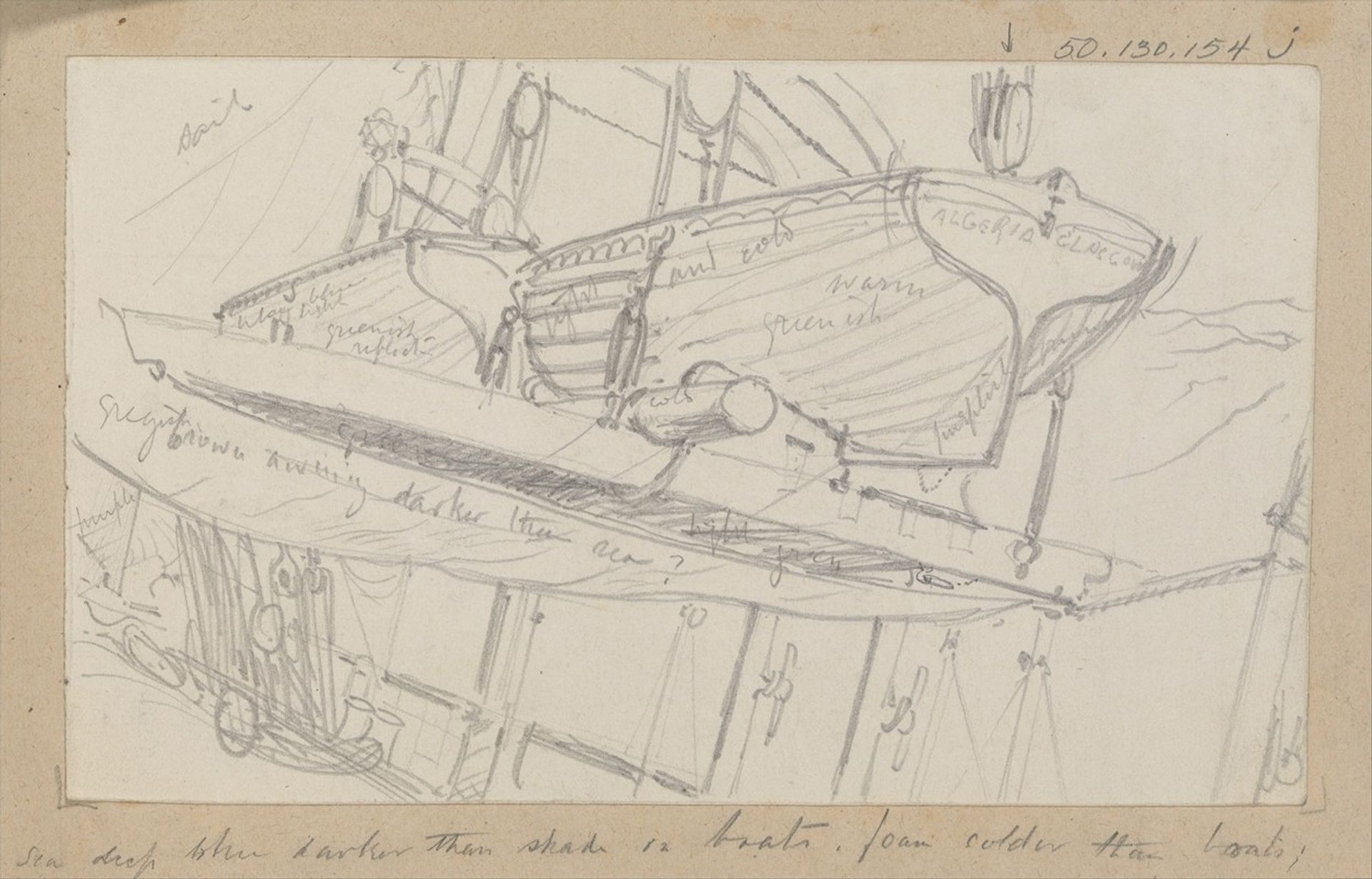 Lifeboats on Davits by John Singer Sargent