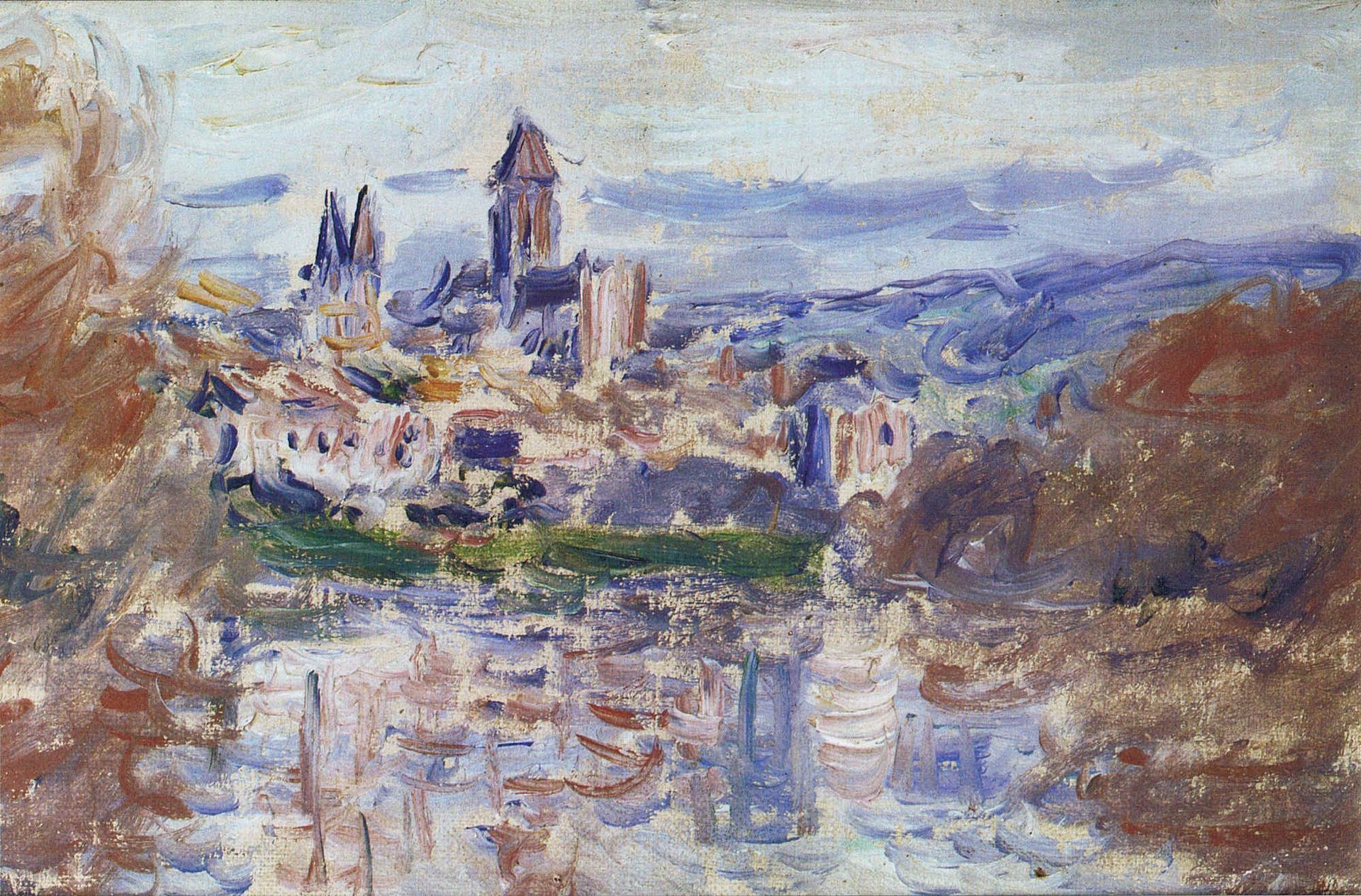 The Village of Vétheuil by Claude Monet