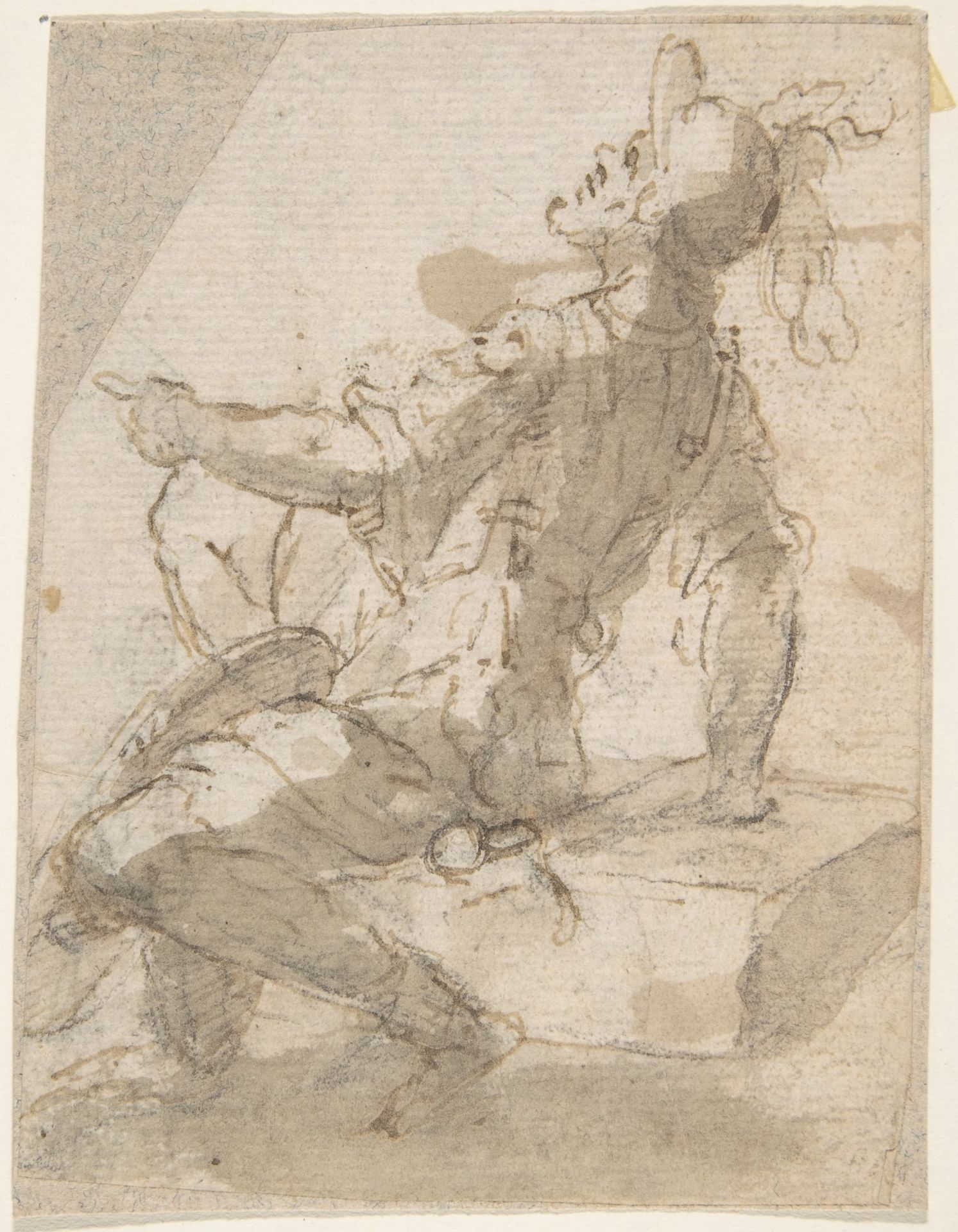 Startled Figure of a Soldier Seated on a Block by Anonymous