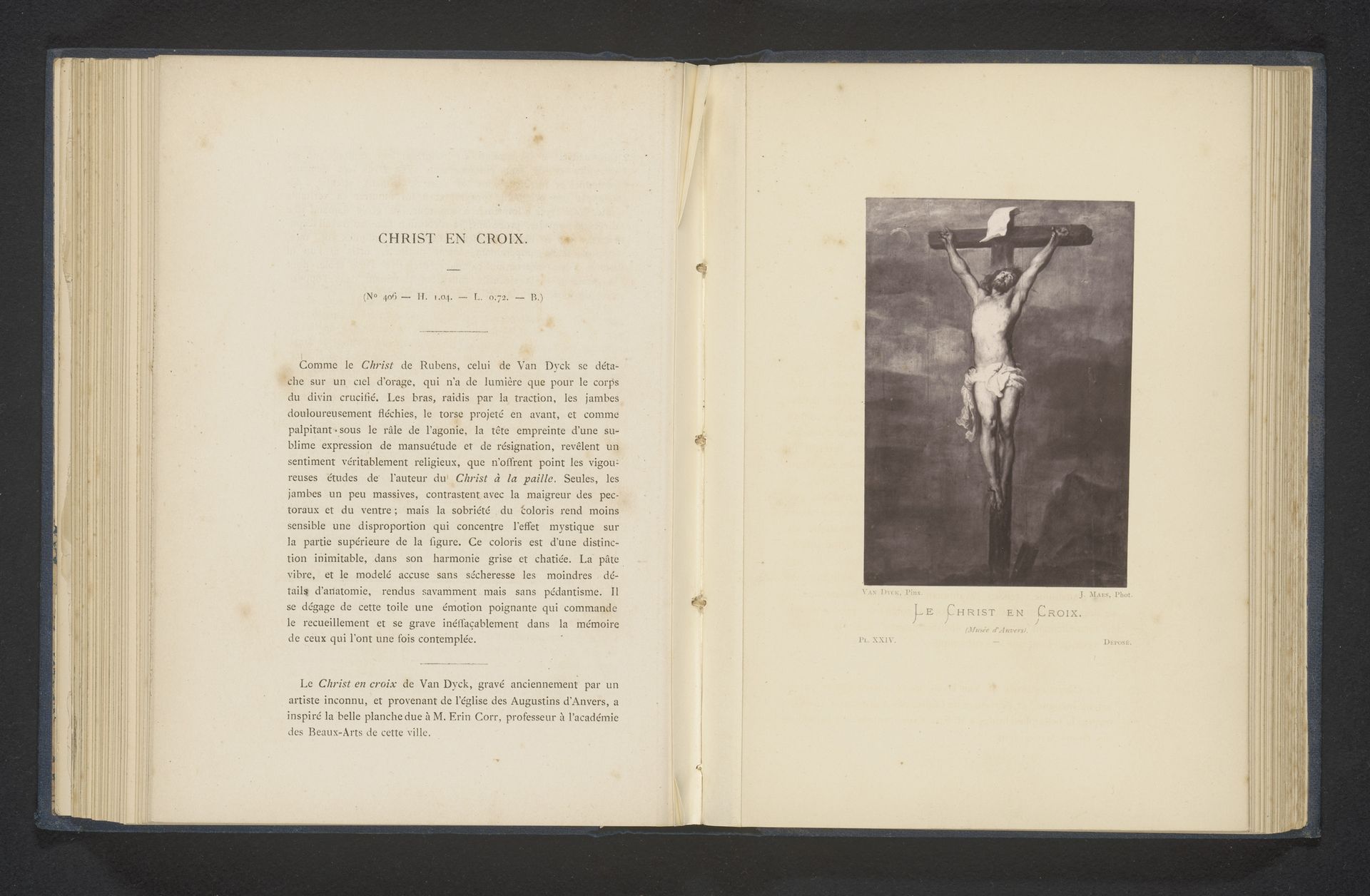 Reproductie van Christus aan het kruis door Anthony van Dyck by Joseph Maes